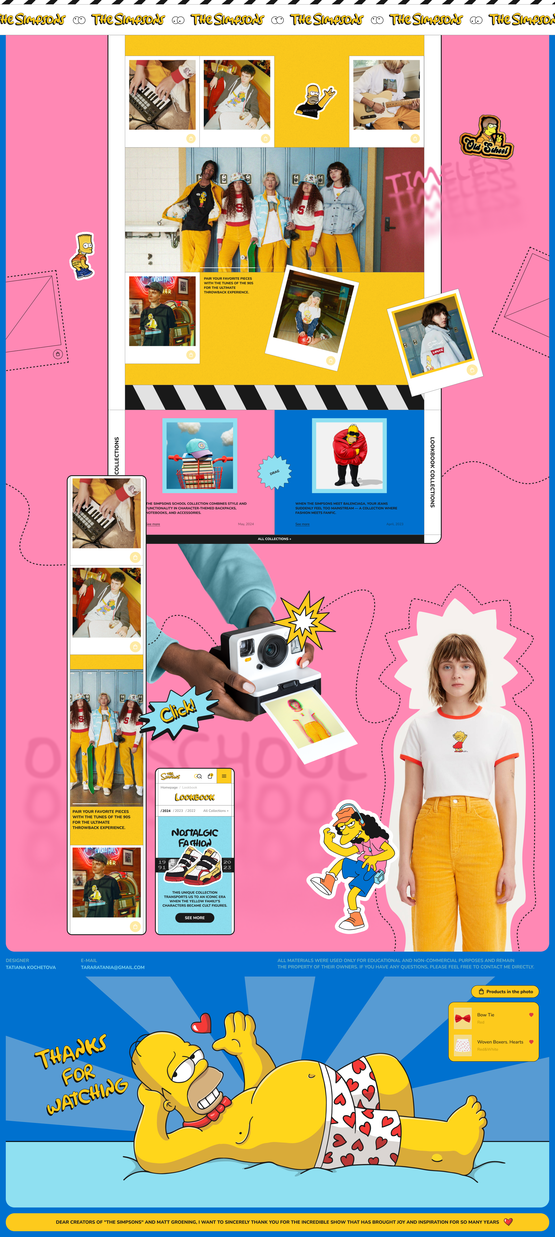 THE SIMPSONS - Fan Shop — Изображение №10 — Интерфейсы, Анимация на Dprofile