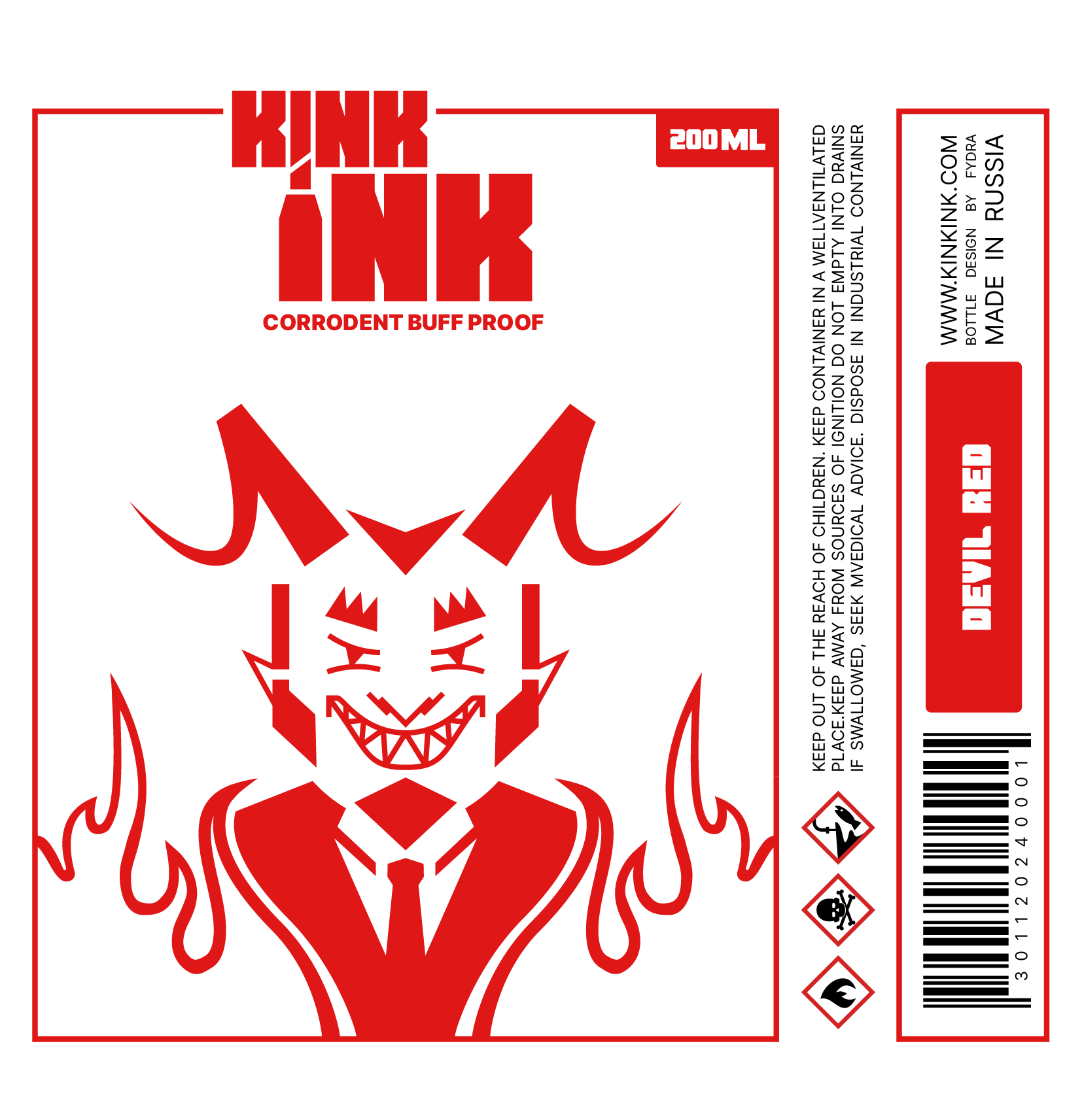 Kink Ink Bottle Design — Изображение №6 — Брендинг, Иллюстрация на Dprofile