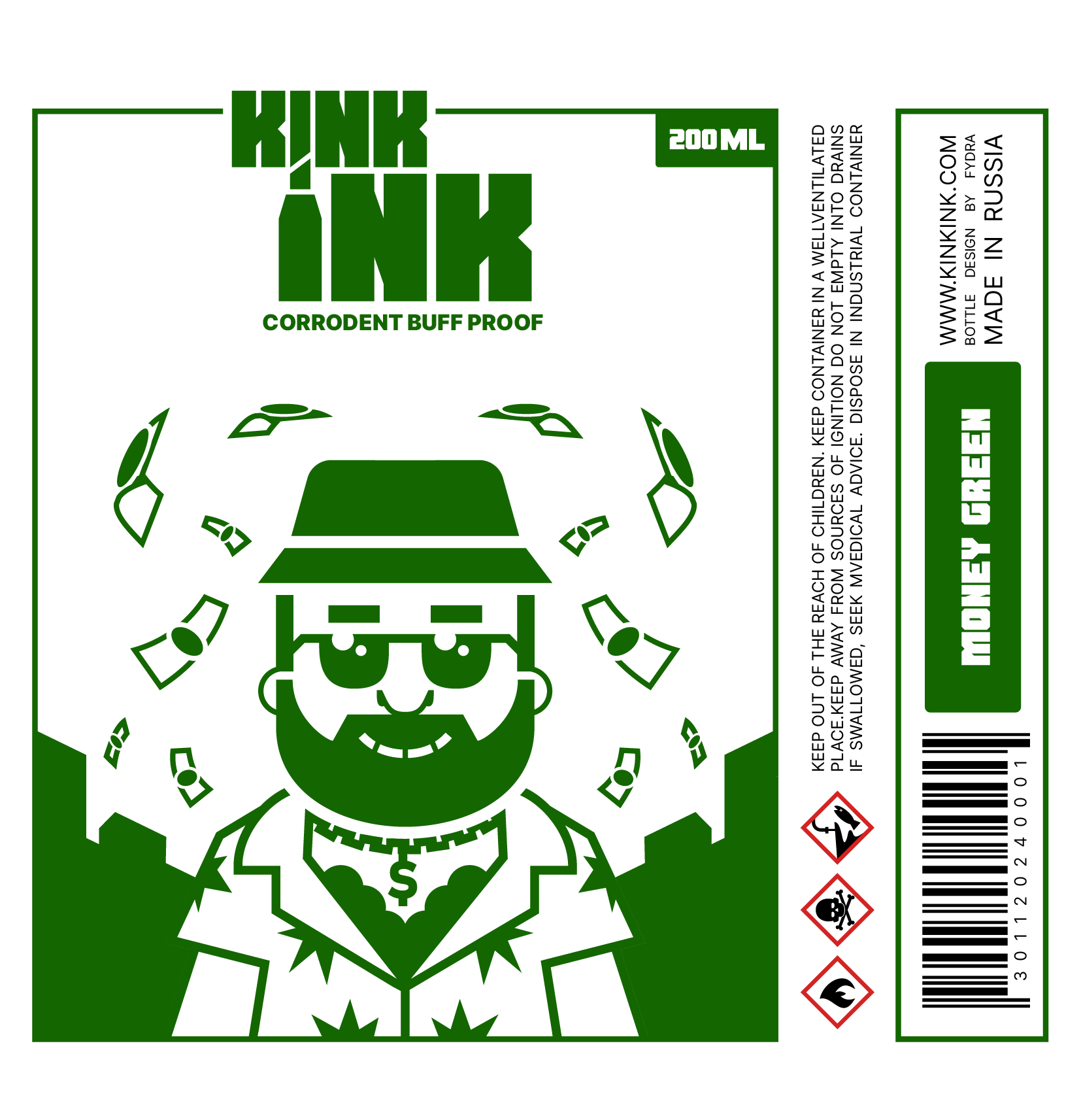 Kink Ink Bottle Design — Изображение №9 — Брендинг, Иллюстрация на Dprofile
