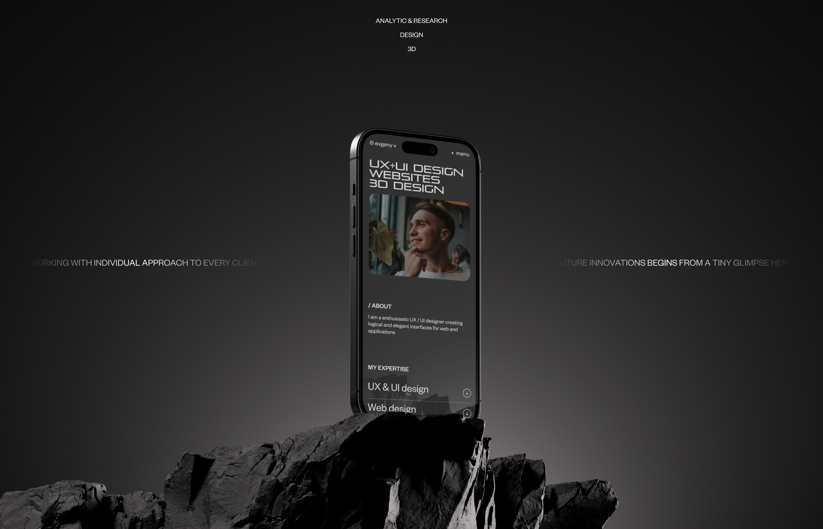 Portfolio Website — Изображение №1 — Интерфейсы, Брендинг на Dprofile