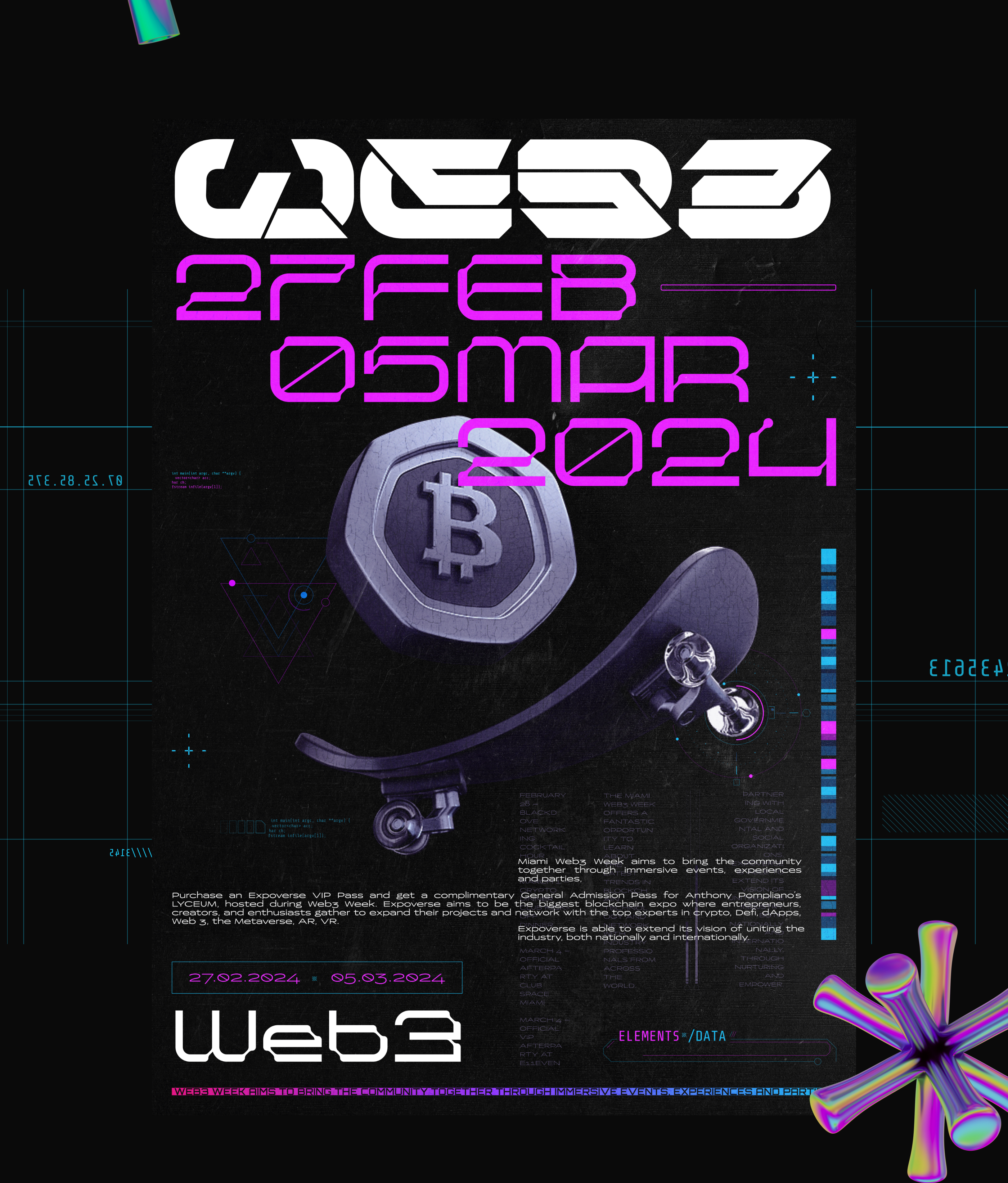 WEB3 – Poster Collection — Изображение №3 — Графика, 3D на Dprofile