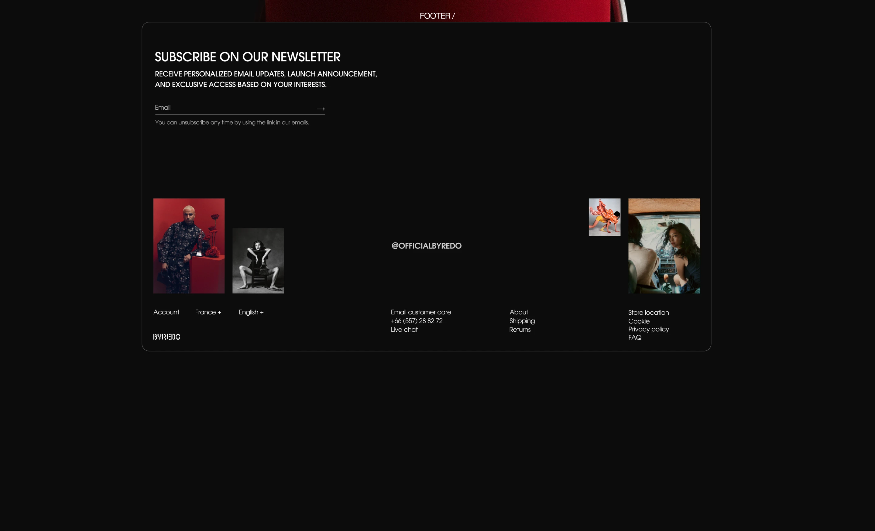 BYREDO WEBSITE REDESIGN CONCEPT/ UI/UX — Изображение №9 — Интерфейсы на Dprofile