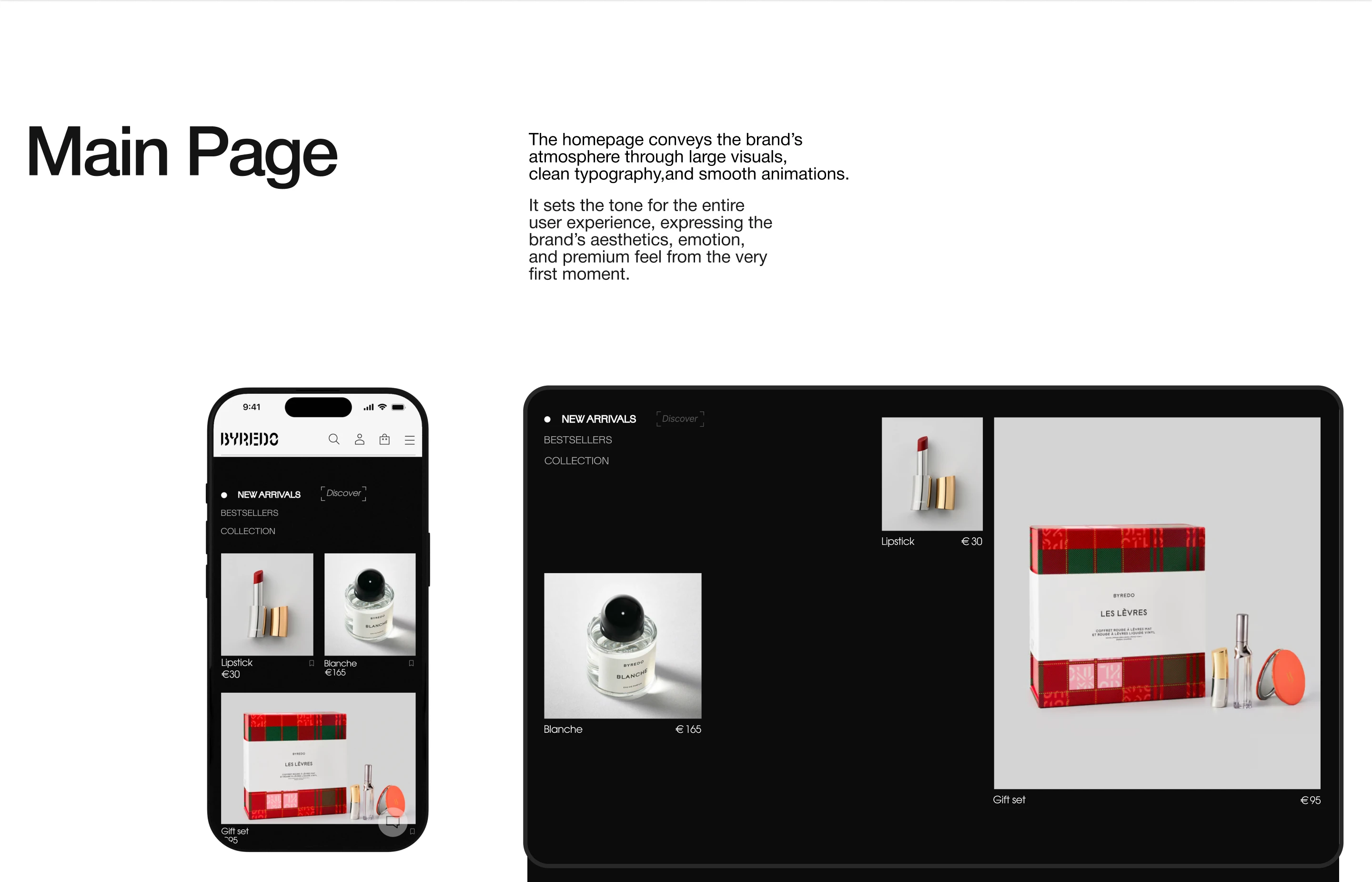 BYREDO WEBSITE REDESIGN CONCEPT/ UI/UX — Изображение №3 — Интерфейсы на Dprofile