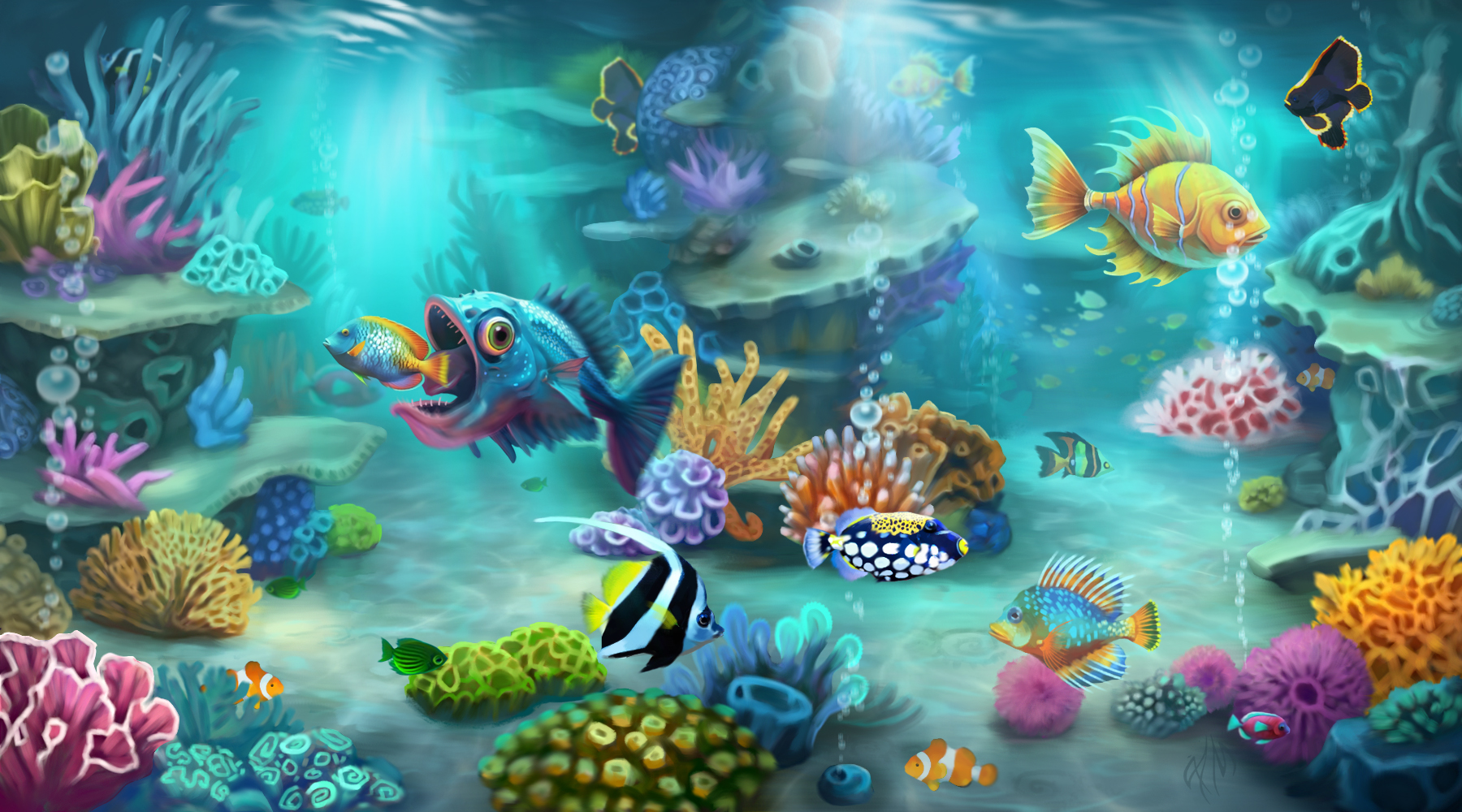 морские рыбки — Изображение №1 — Графика на Dprofile