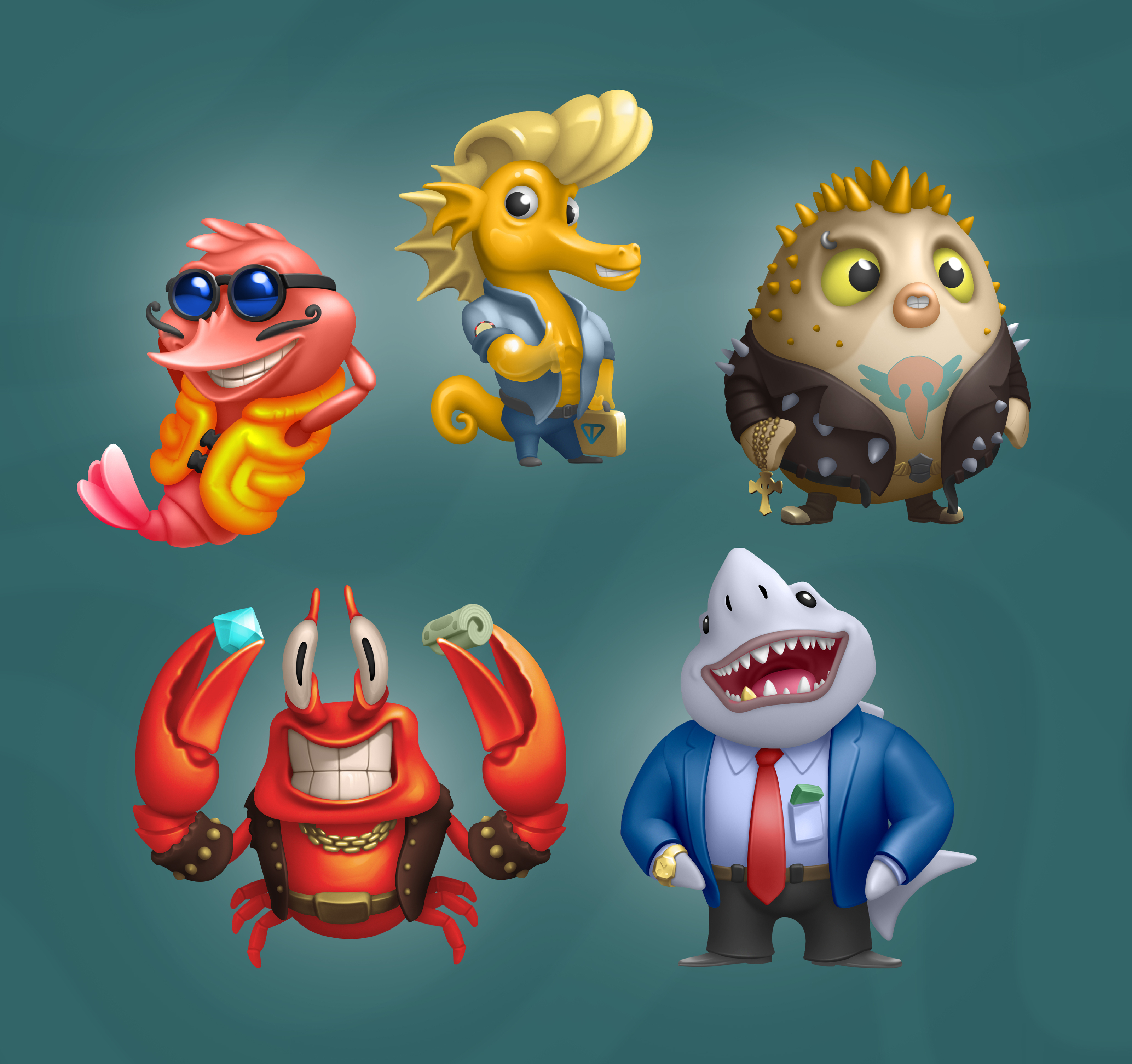 маскоты для  игры casual — Изображение №2 — Иллюстрация, Графика на Dprofile