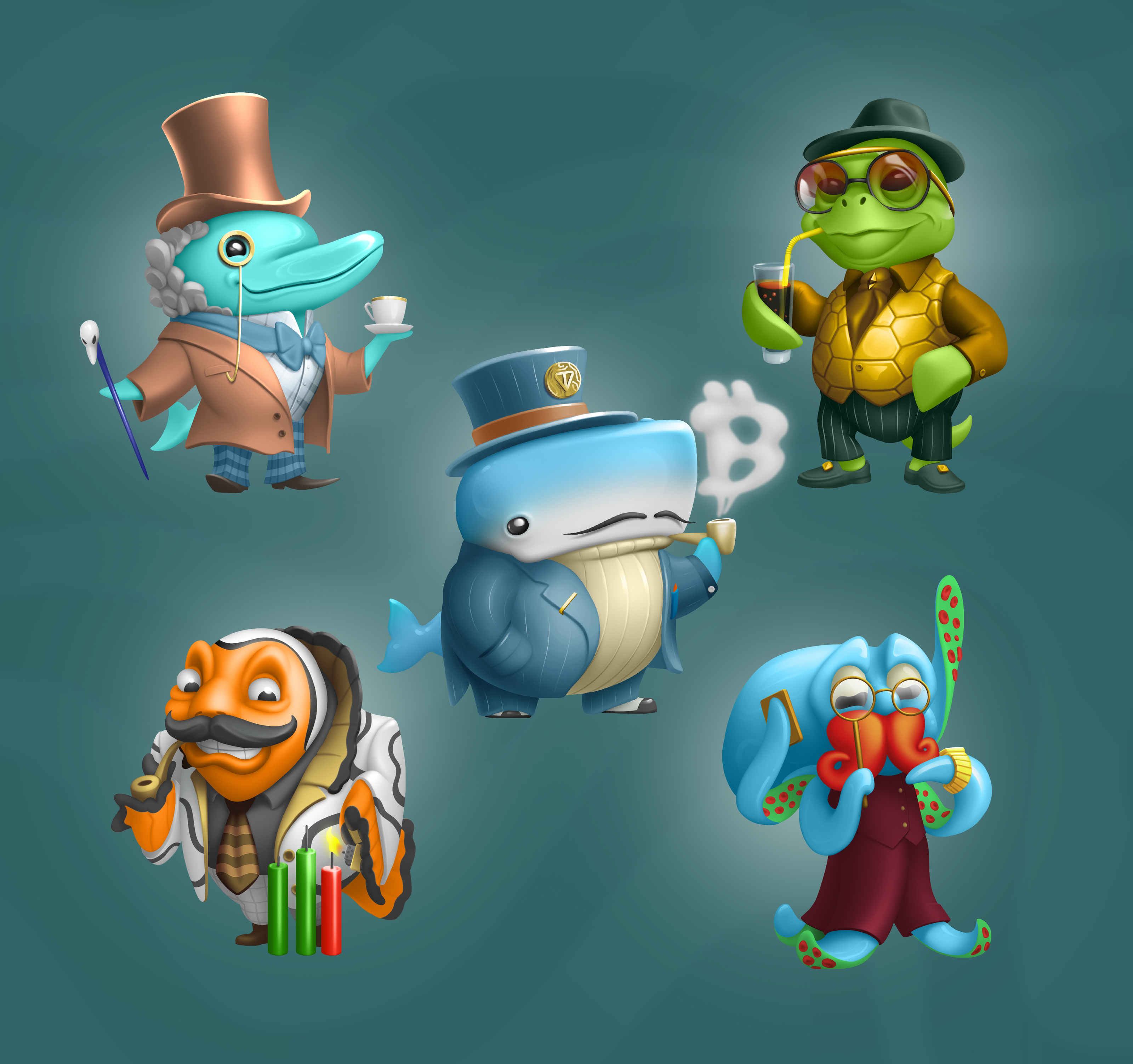 маскоты для  игры casual — Изображение №1 — Иллюстрация, Графика на Dprofile