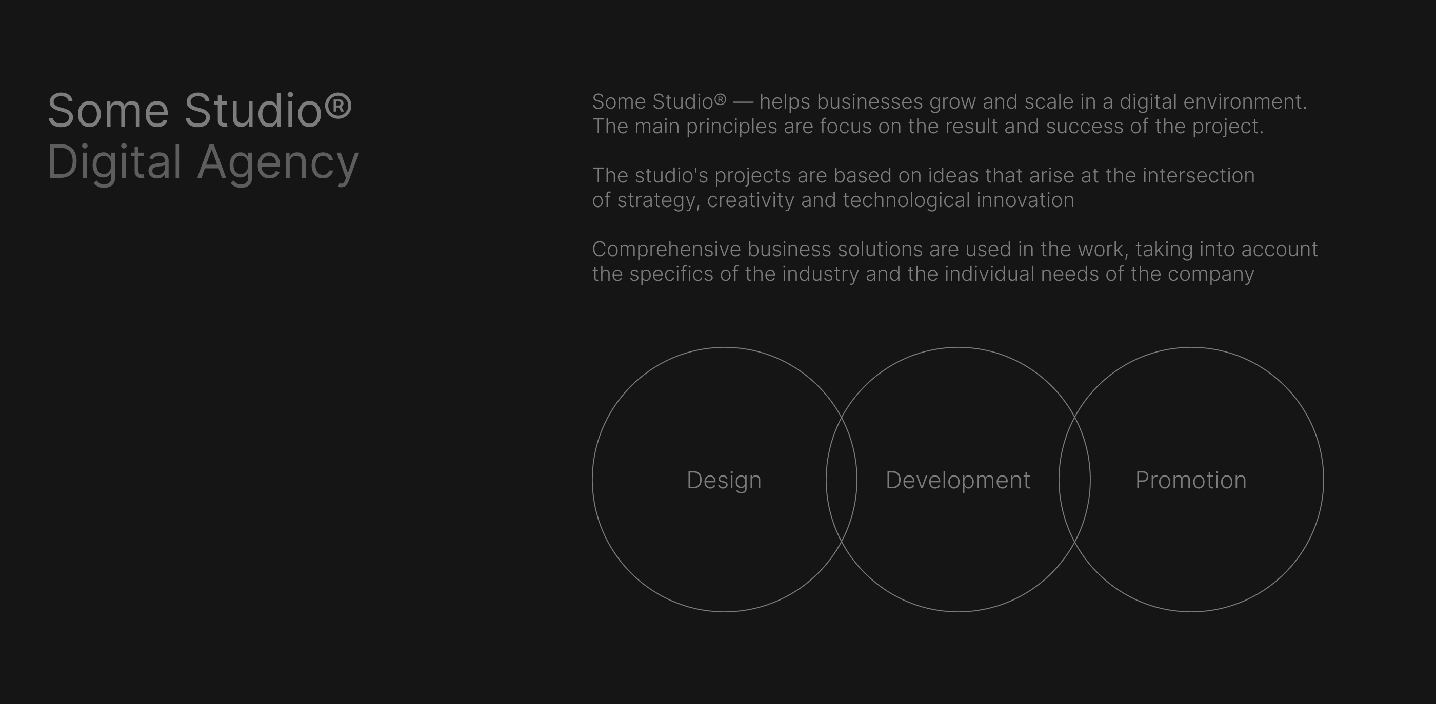 somestudio — digital agency — Изображение №2 — Брендинг на Dprofile