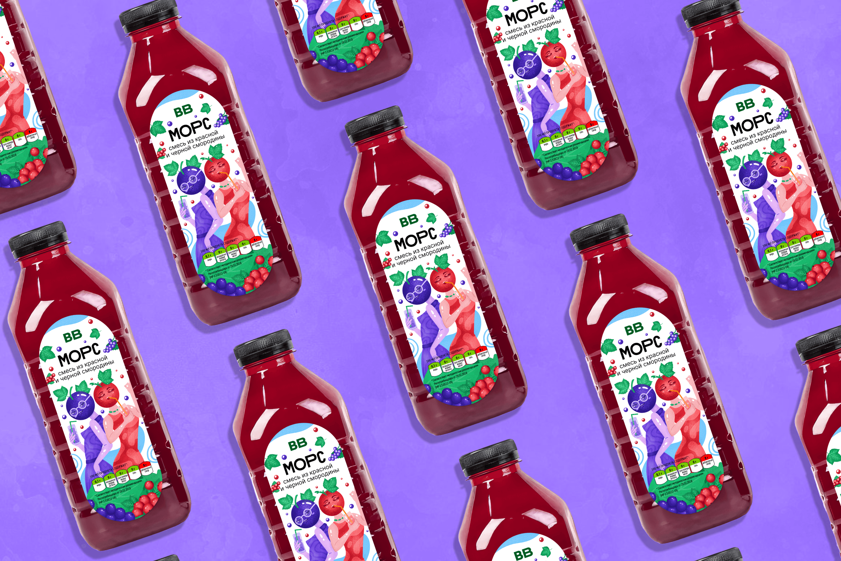 Этикетки для МОРС и ВкусВилл — Изображение №15 — Брендинг, Иллюстрация на Dprofile