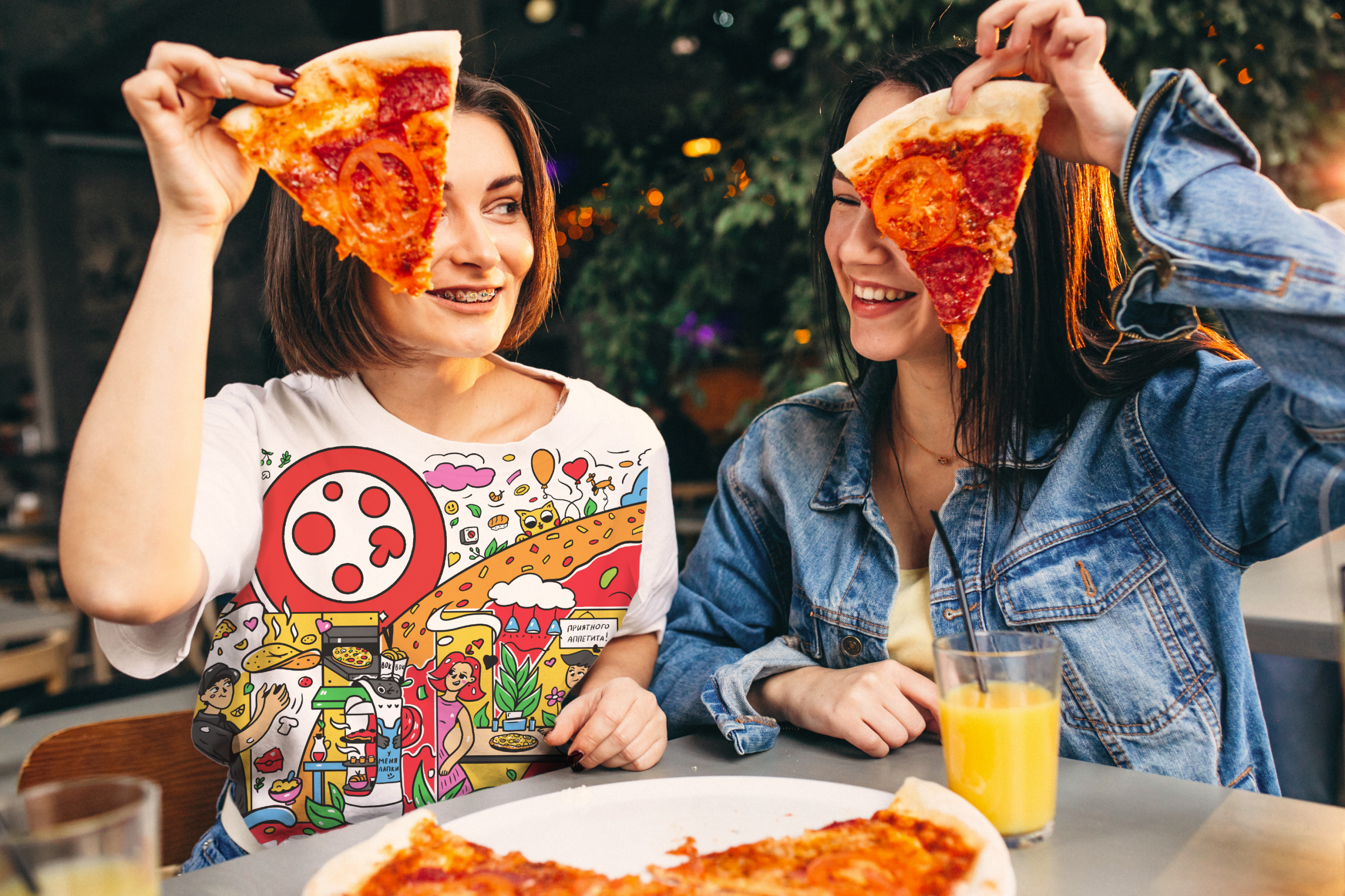 Иллюстрация для сети ресторанов "ПиццаФабрика" — Изображение №7 — Брендинг, Иллюстрация на Dprofile