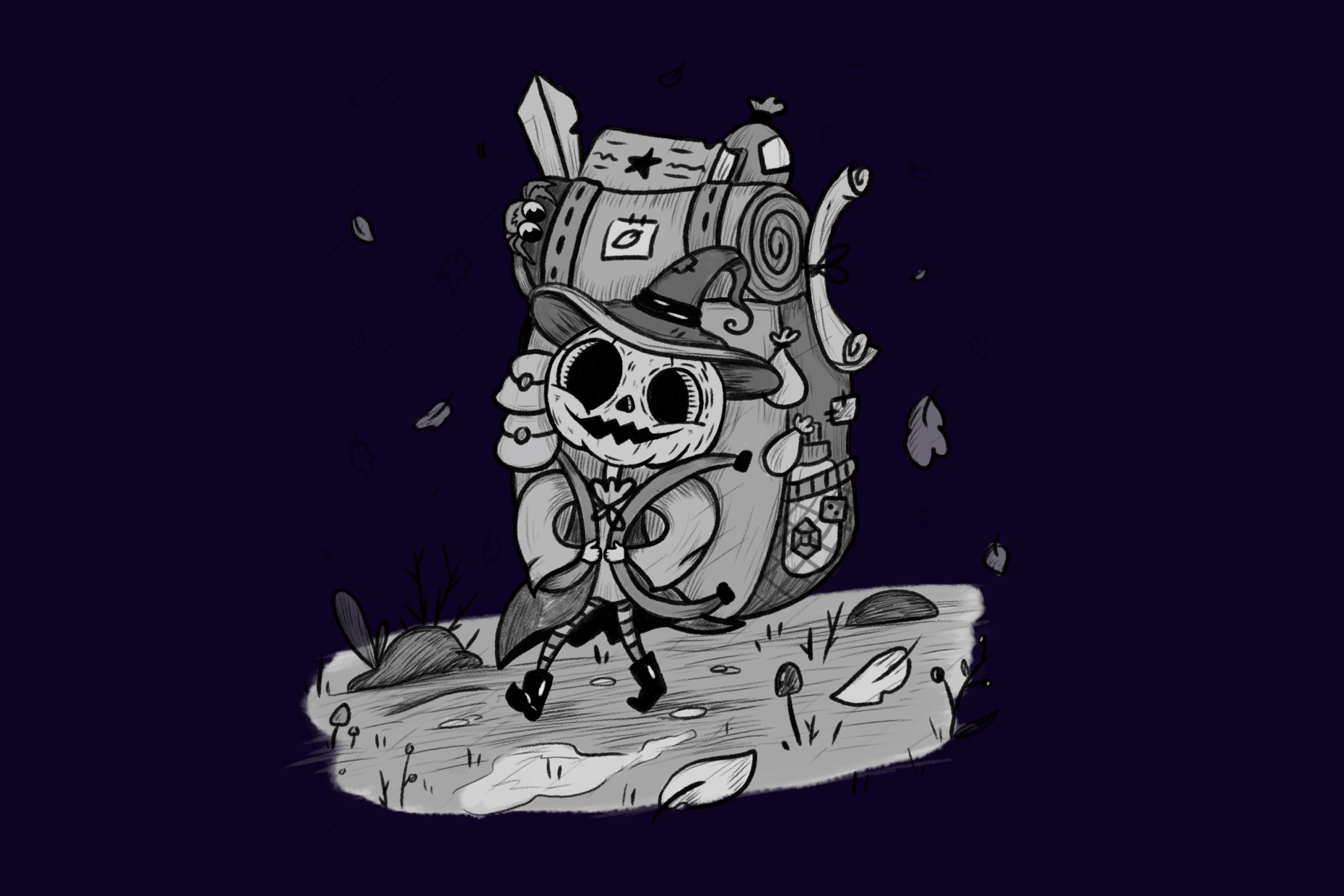 Детская книга с иллюстрациями, Inktober 2024 — Изображение №3 — Иллюстрация, Графика на Dprofile