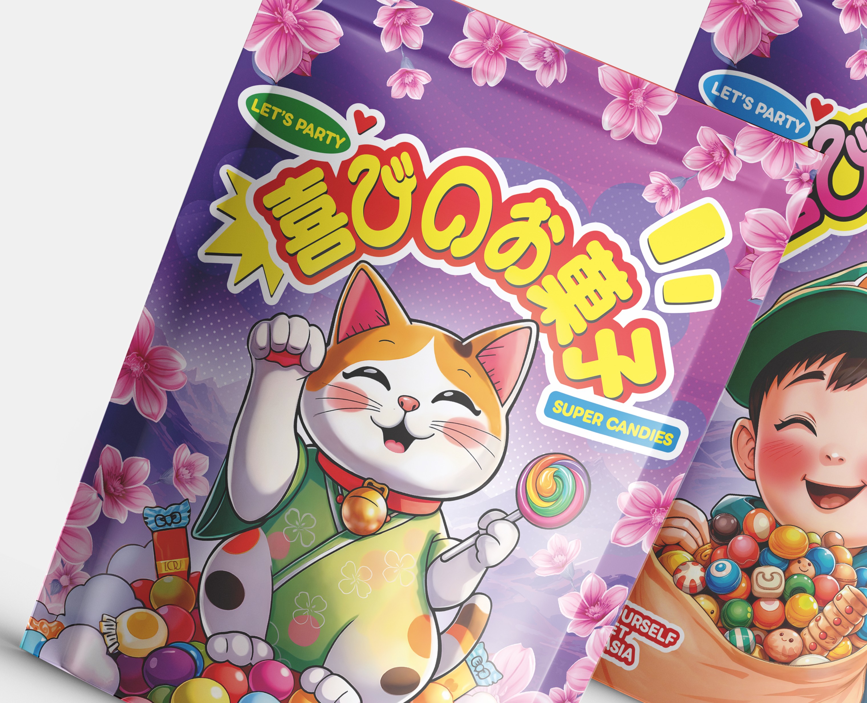 Asian sweets - дизайн упаковки — Брендинг, Иллюстрация на Dprofile
