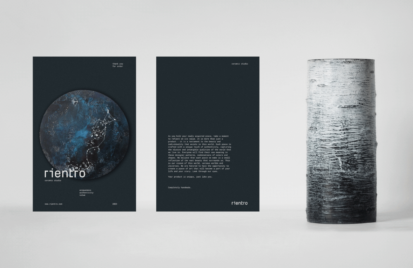 "Rientro" ceramic studio (branding) — Изображение №6 — Брендинг на Dprofile