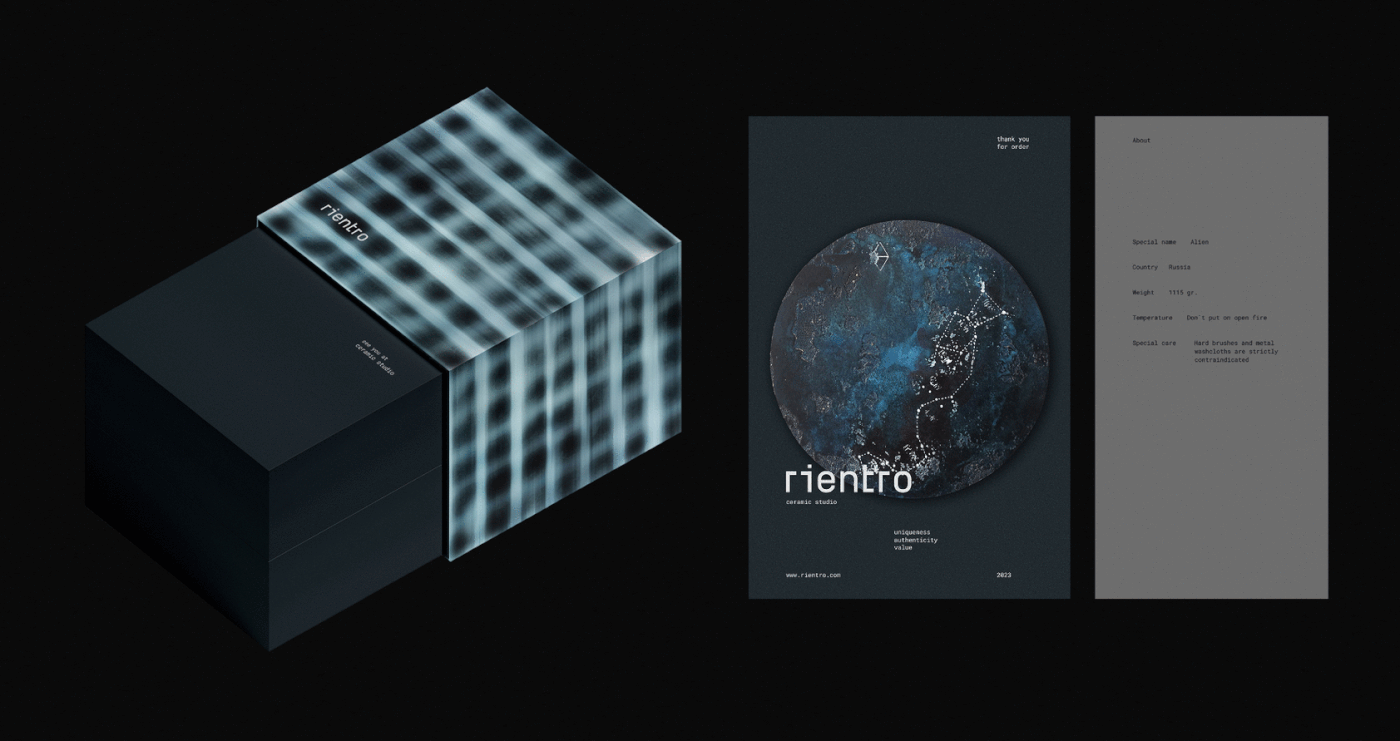 "Rientro" ceramic studio (branding) — Изображение №5 — Брендинг на Dprofile