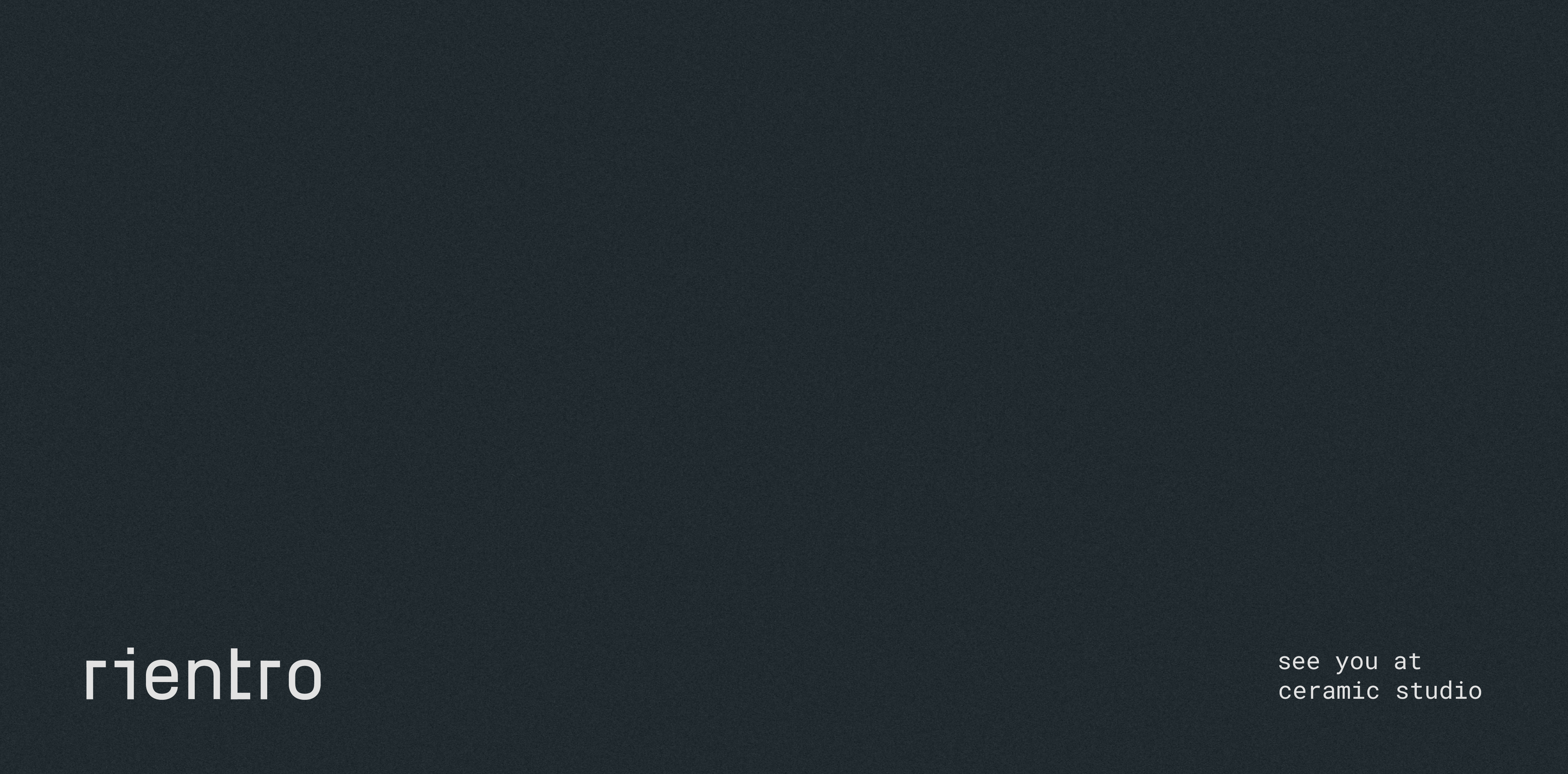 "Rientro" ceramic studio (branding) — Изображение №1 — Брендинг на Dprofile
