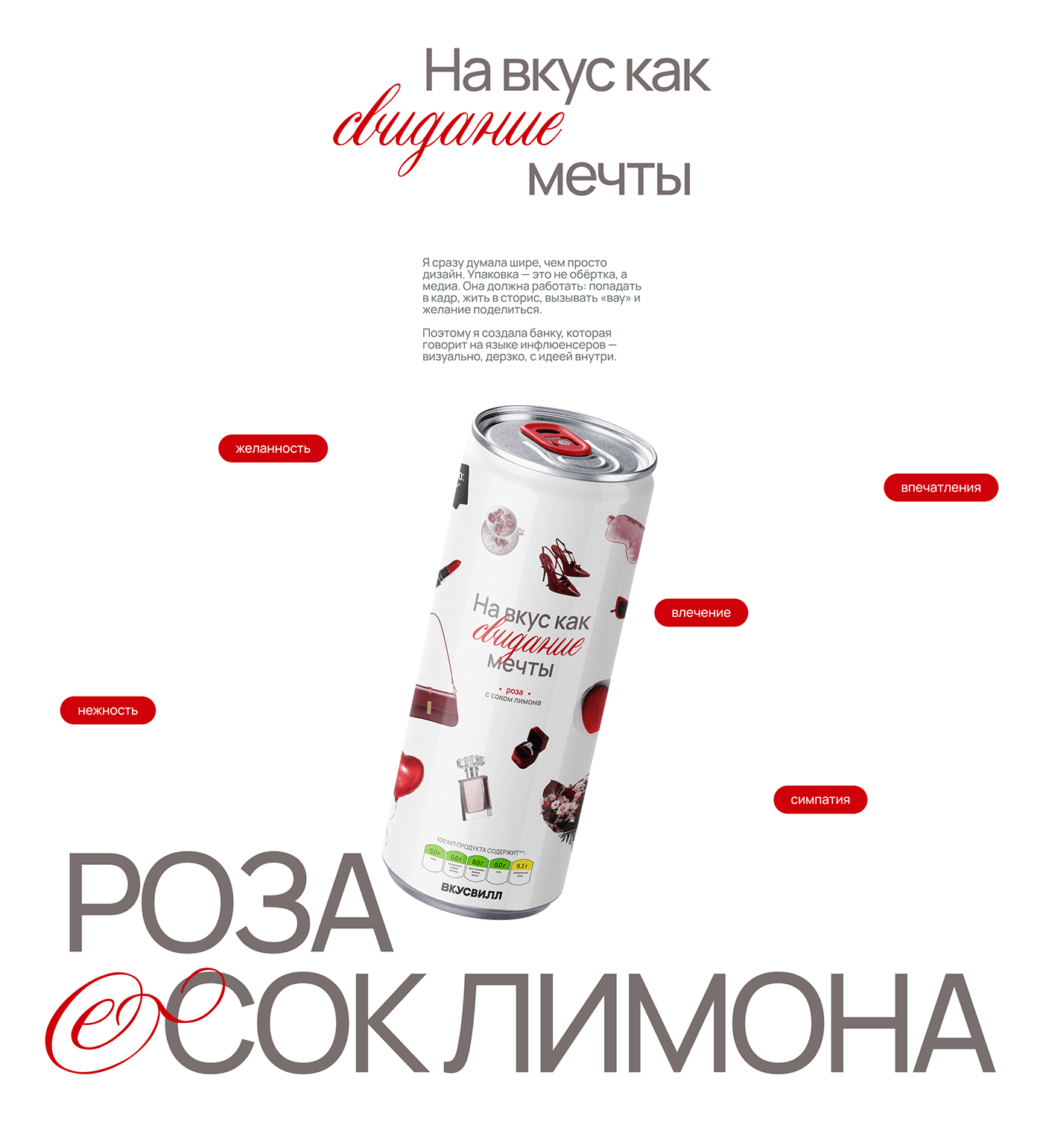 Вкус момента | Упаковка лимонада для Вкусвилл — Изображение №9 — Брендинг на Dprofile