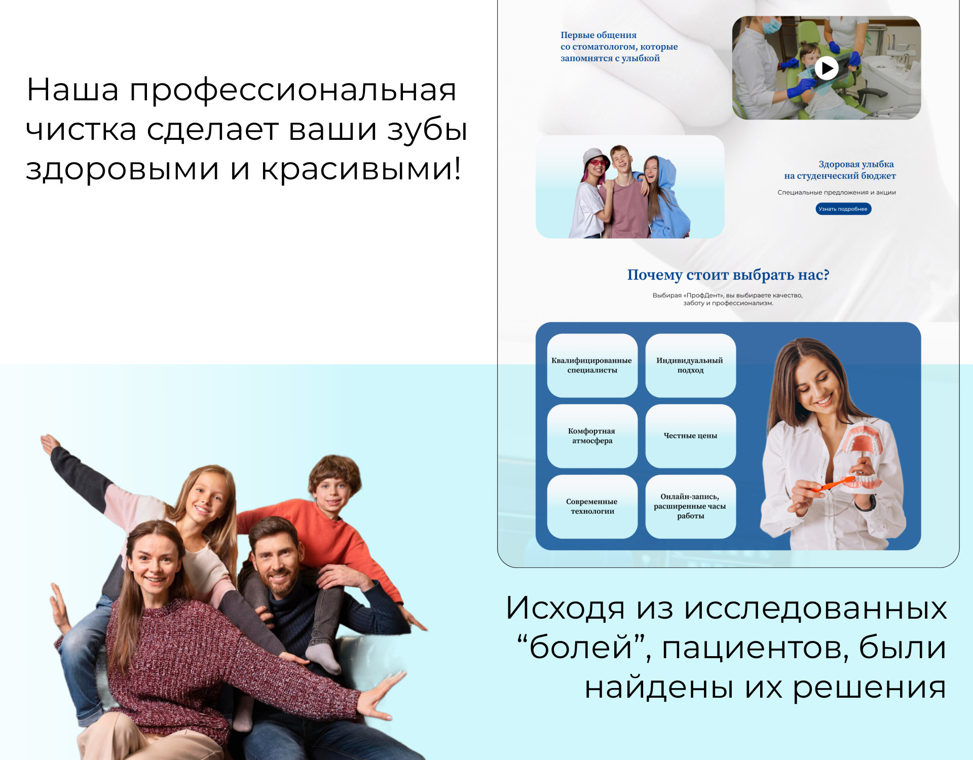 Лендинг для стоматологии — Изображение №7 — Интерфейсы на Dprofile