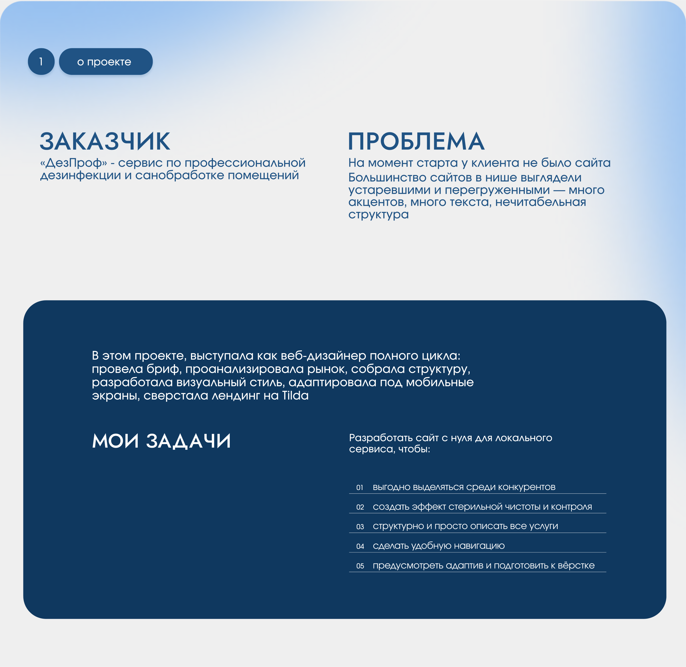 ДезПроф - Санобработка помещений — Изображение №2 — Интерфейсы на Dprofile