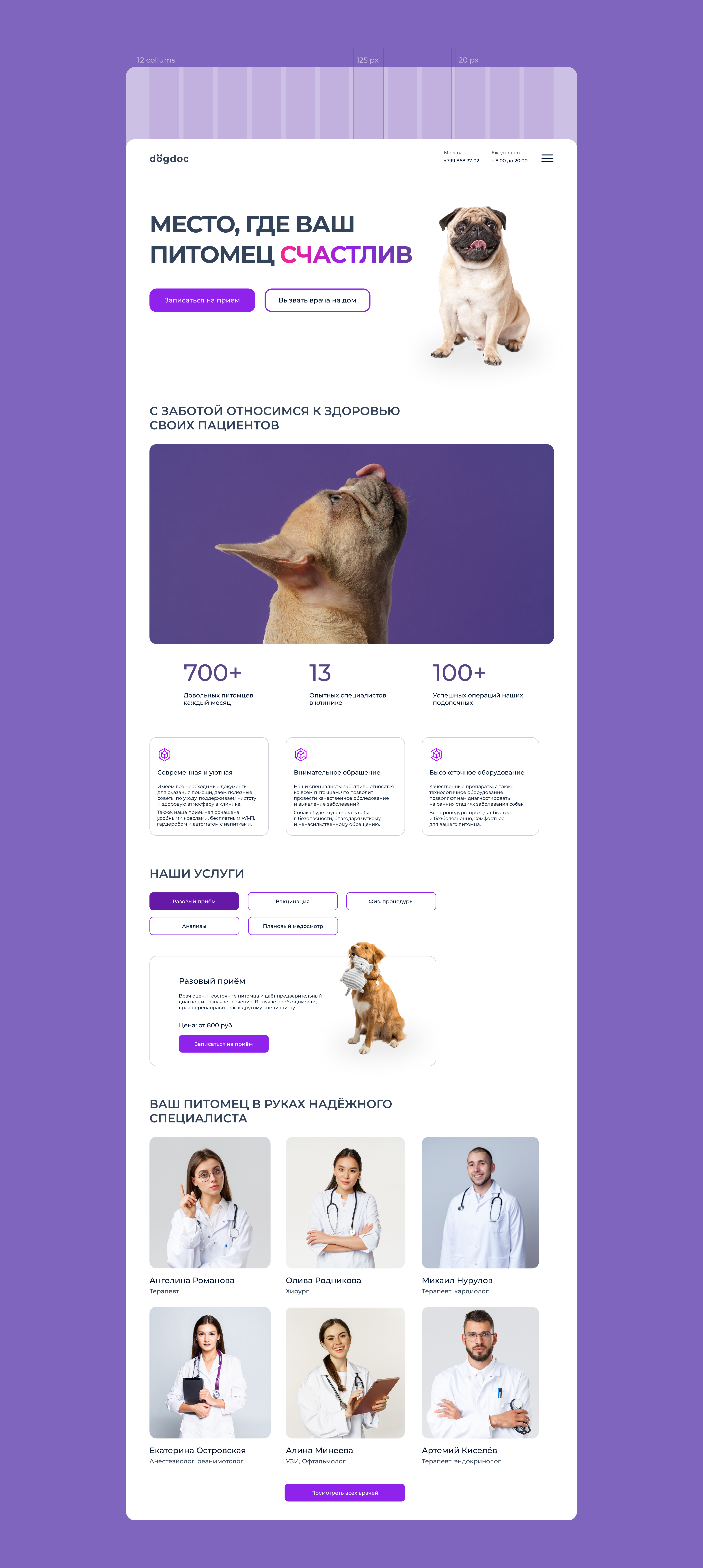 Ветеринарная клиника Dogdoc — Изображение №3 — Интерфейсы на Dprofile
