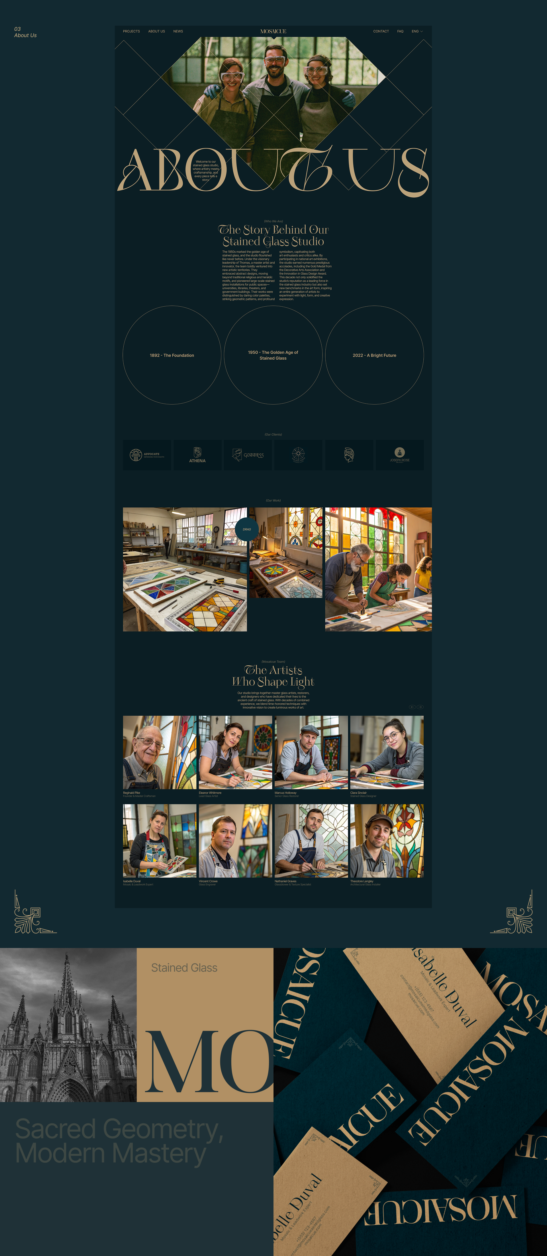 Mosaicue | Corporate website — Изображение №6 — Интерфейсы, Анимация на Dprofile