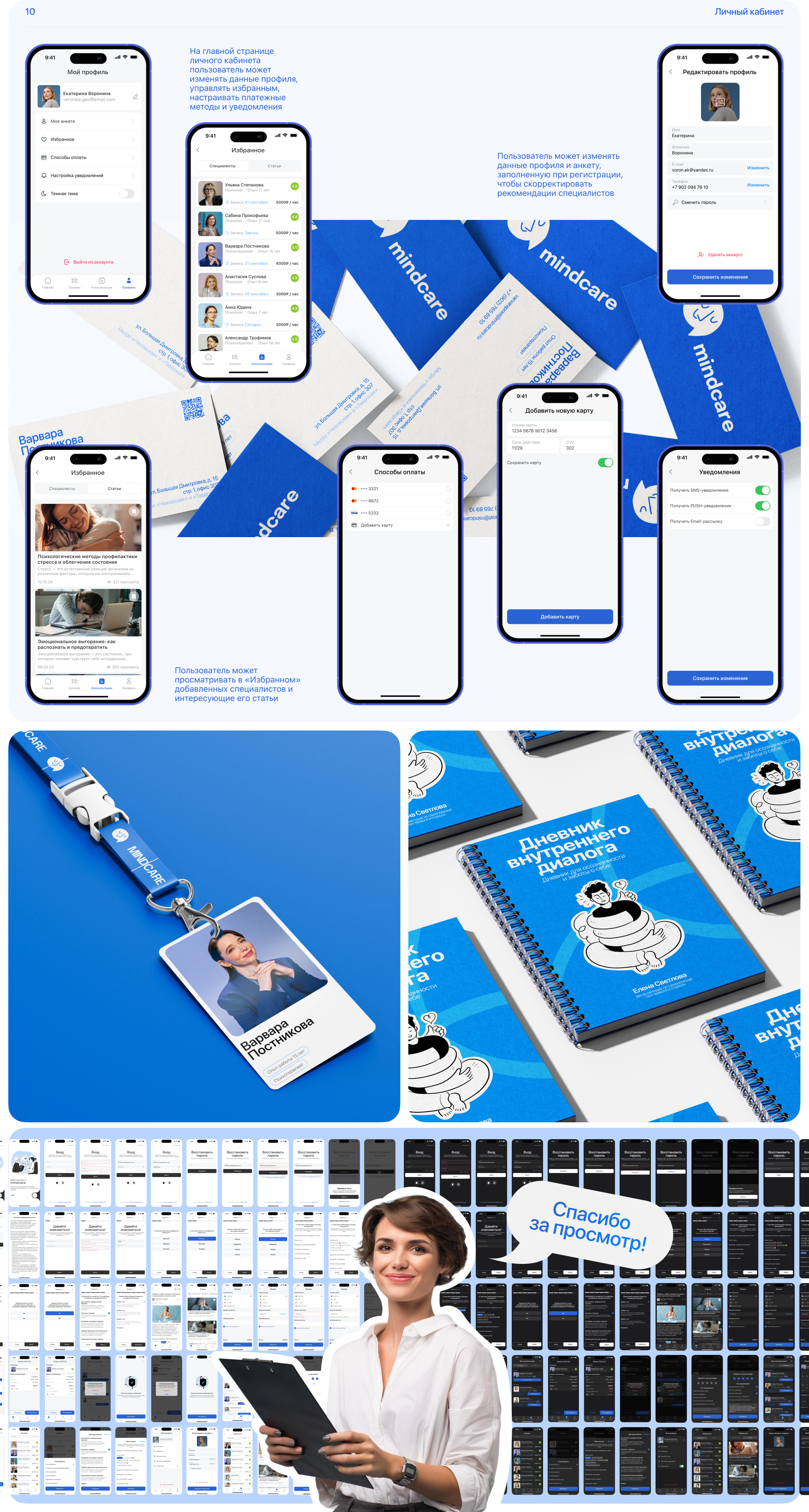 MINDCARE | Mental Health Mobile App — Изображение №8 — Интерфейсы на Dprofile