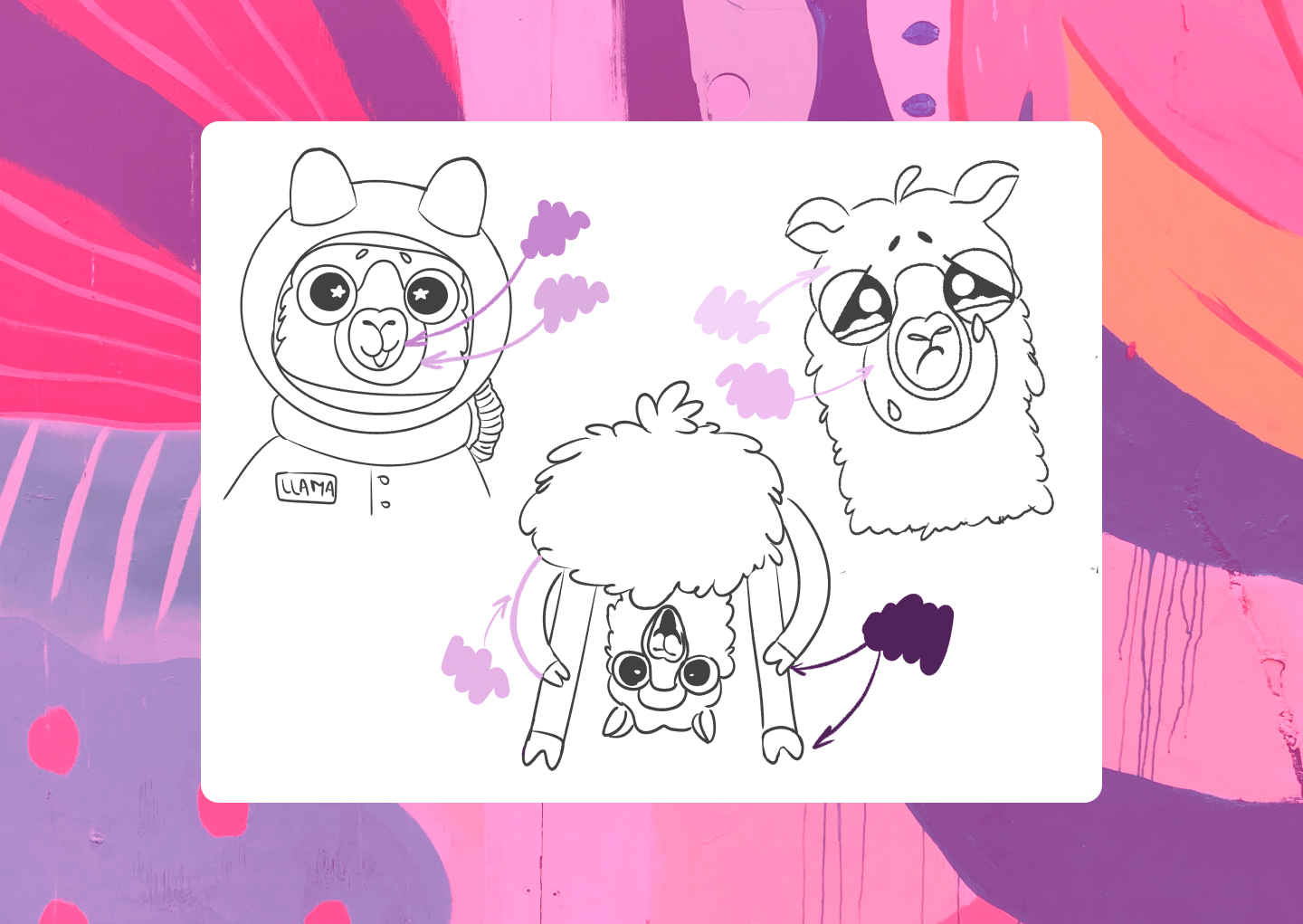 Llama stickers — Изображение №4 — Иллюстрация на Dprofile
