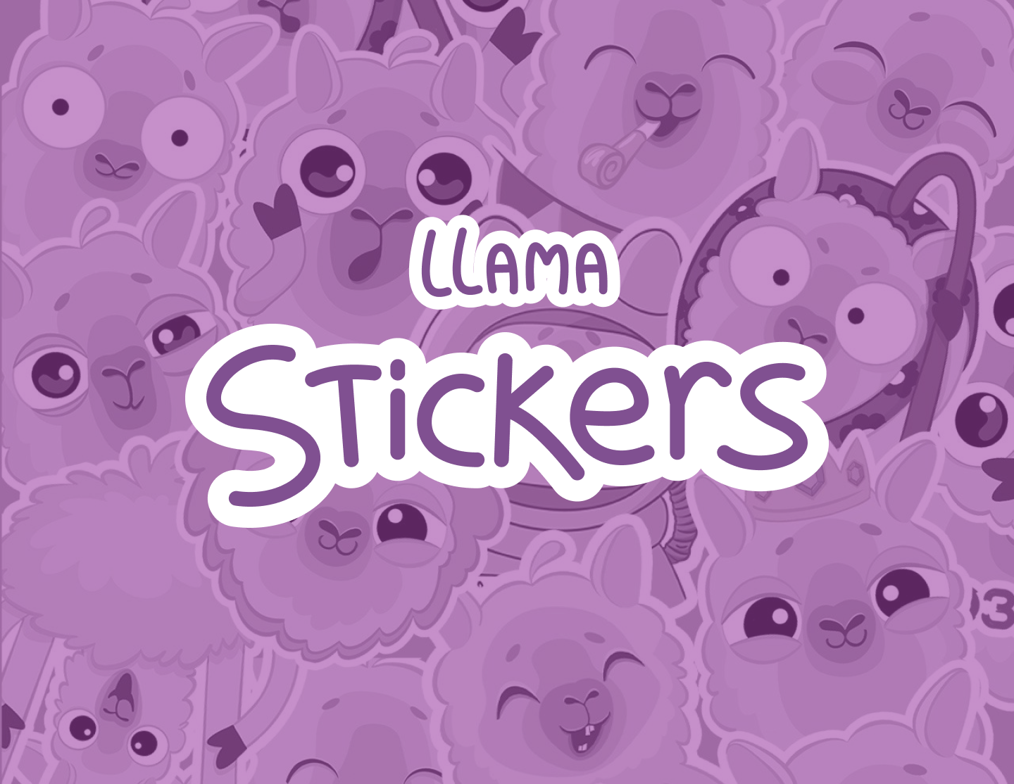 Llama stickers — Изображение №1 — Иллюстрация на Dprofile