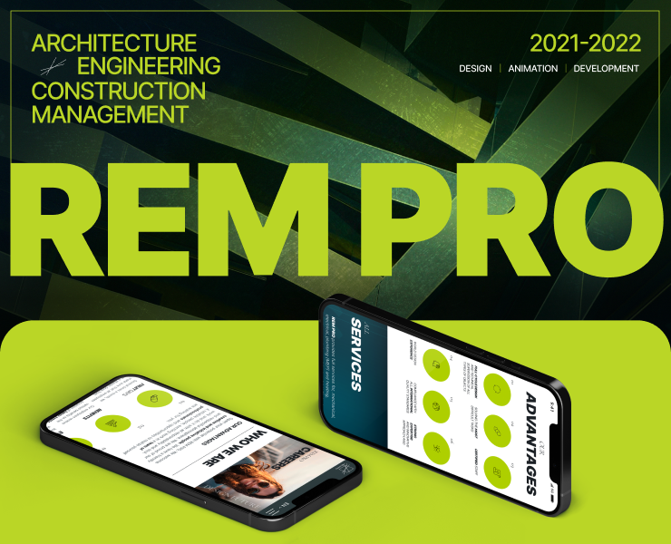 REM PRO / ARCHITECTURE / ENGINEERING / CONSTRUCTION — Интерфейсы, Анимация на Dprofile