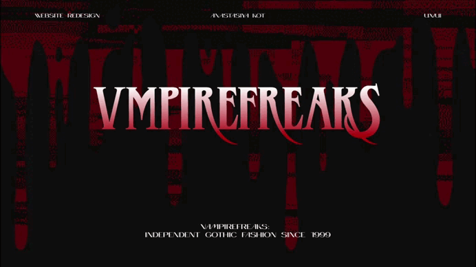 Vampirefreaks website redesign — Изображение №1 — Интерфейсы, Брендинг на Dprofile