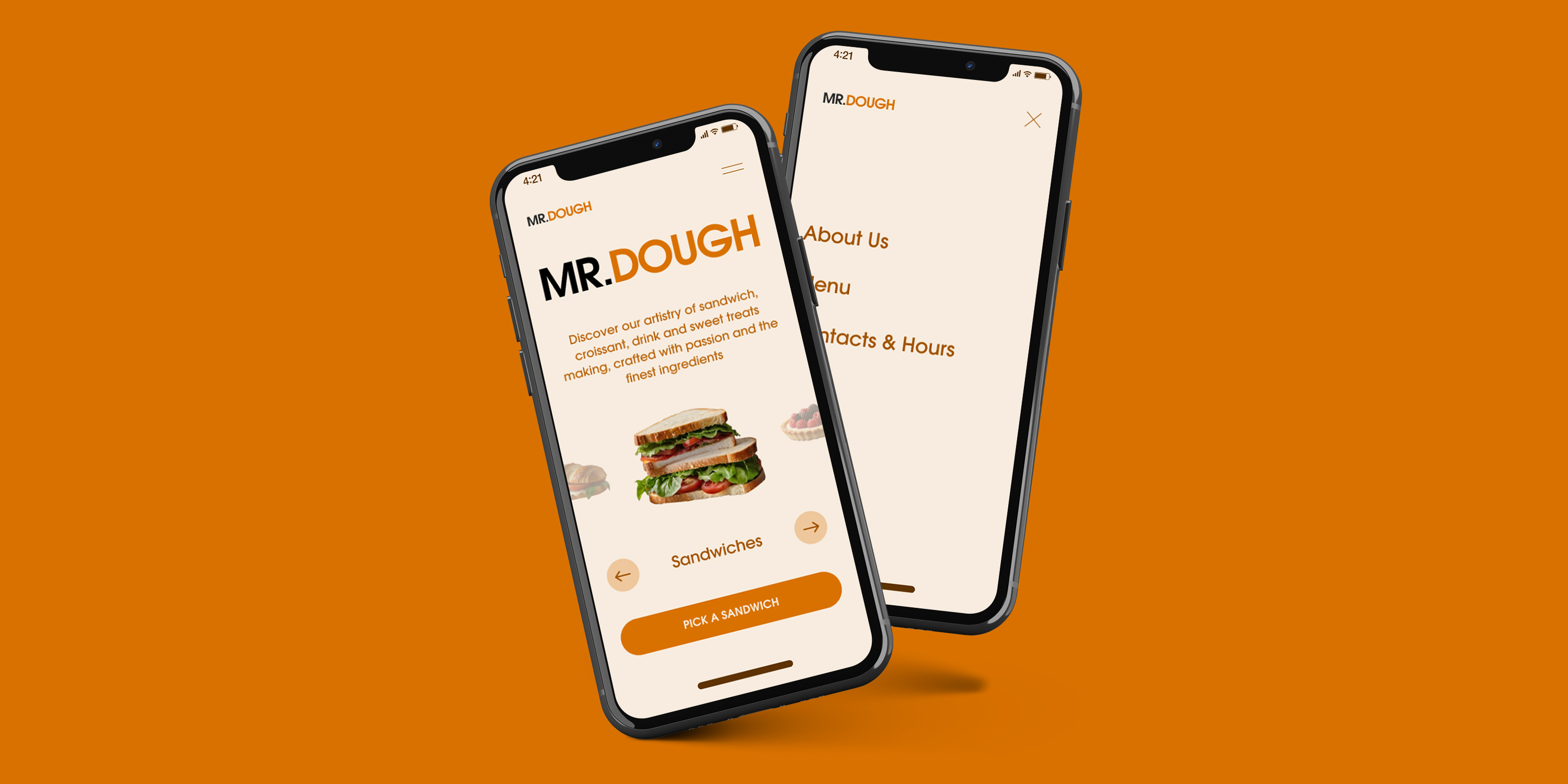 MR.DOUGH | Сайт для кафе-пекарни — Изображение №8 — Интерфейсы на Dprofile