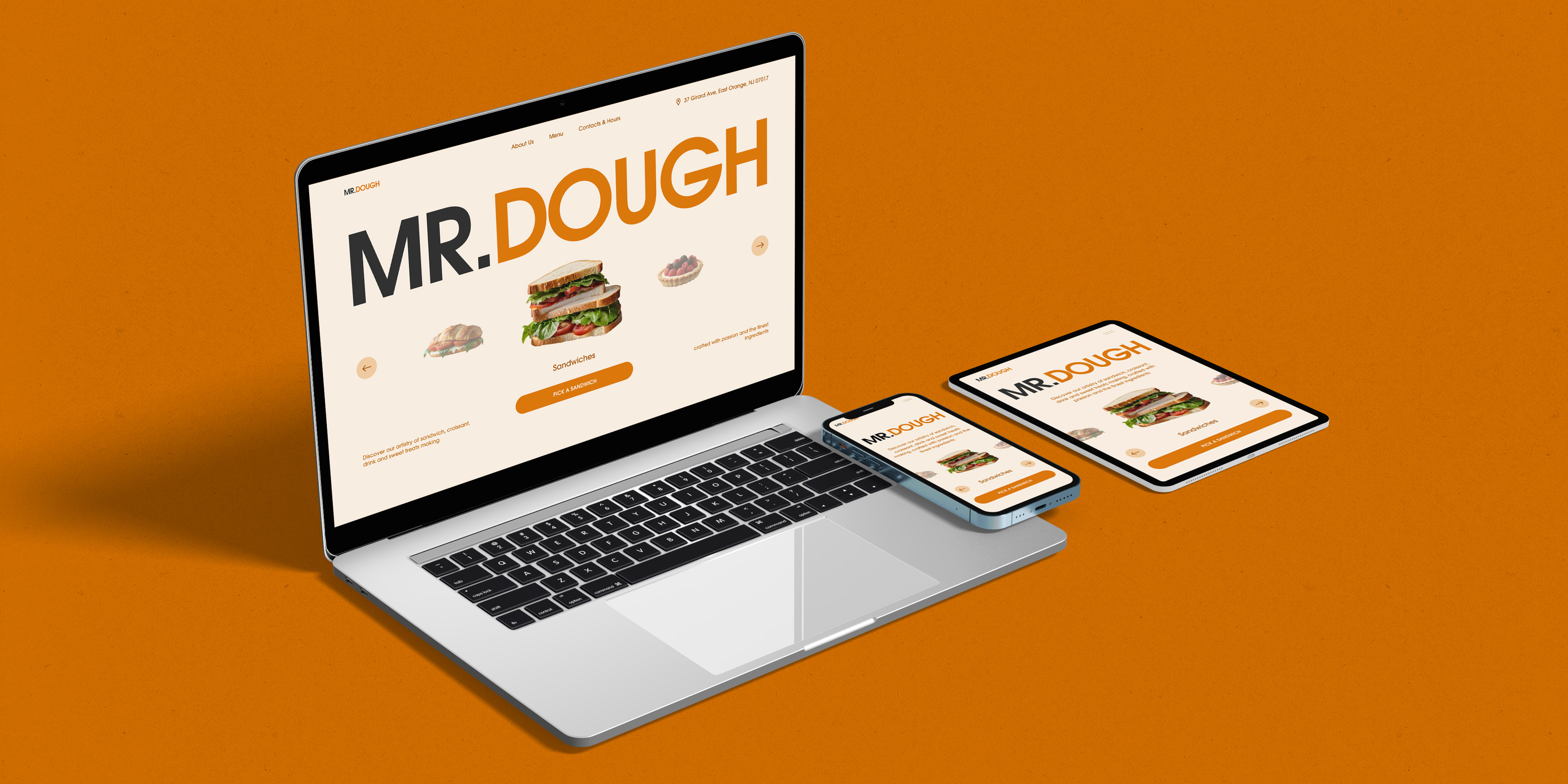 MR.DOUGH | Сайт для кафе-пекарни — Изображение №6 — Интерфейсы на Dprofile