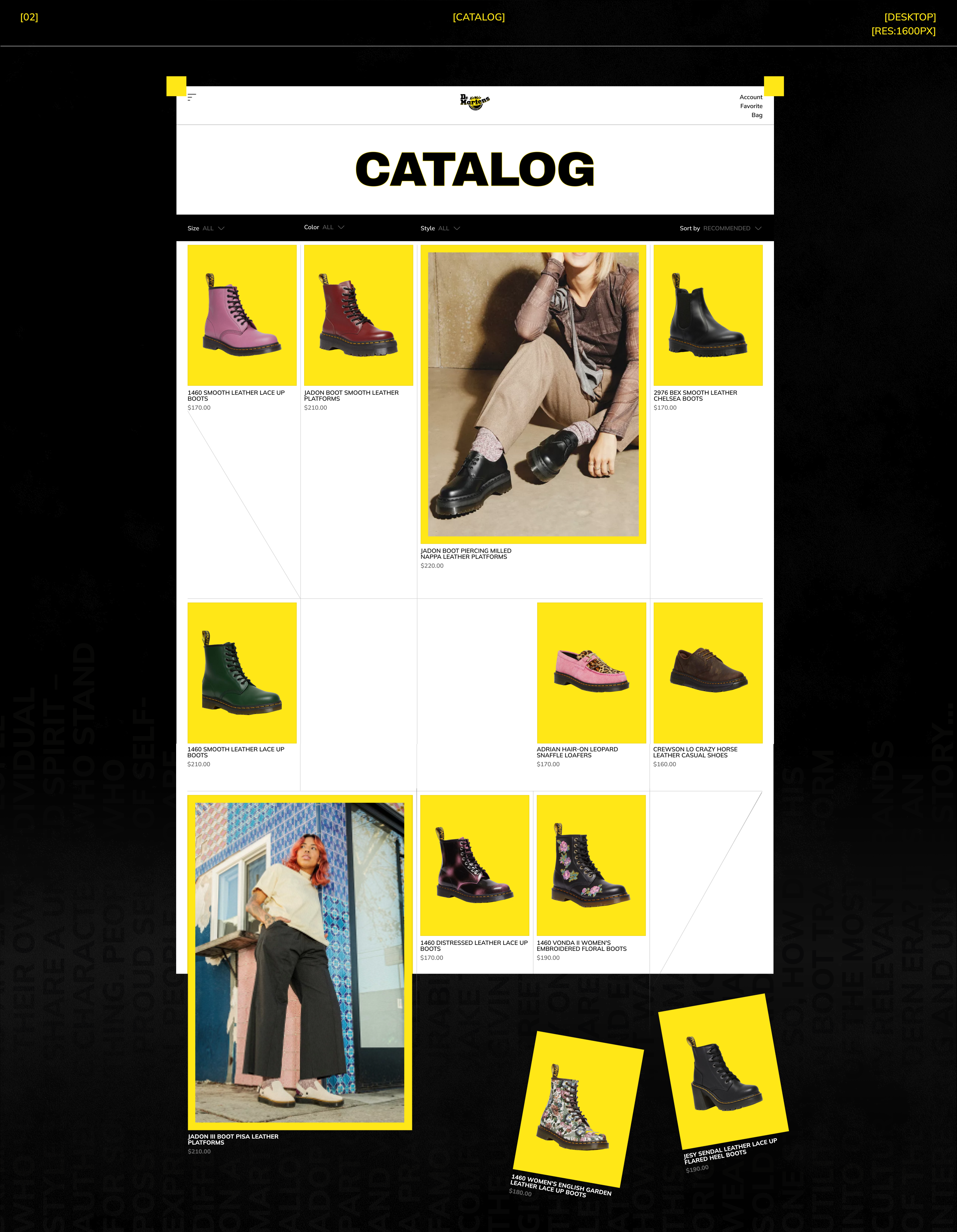 DR. MARTENS | REDESIGN CONCEPT — Изображение №5 — Интерфейсы на Dprofile
