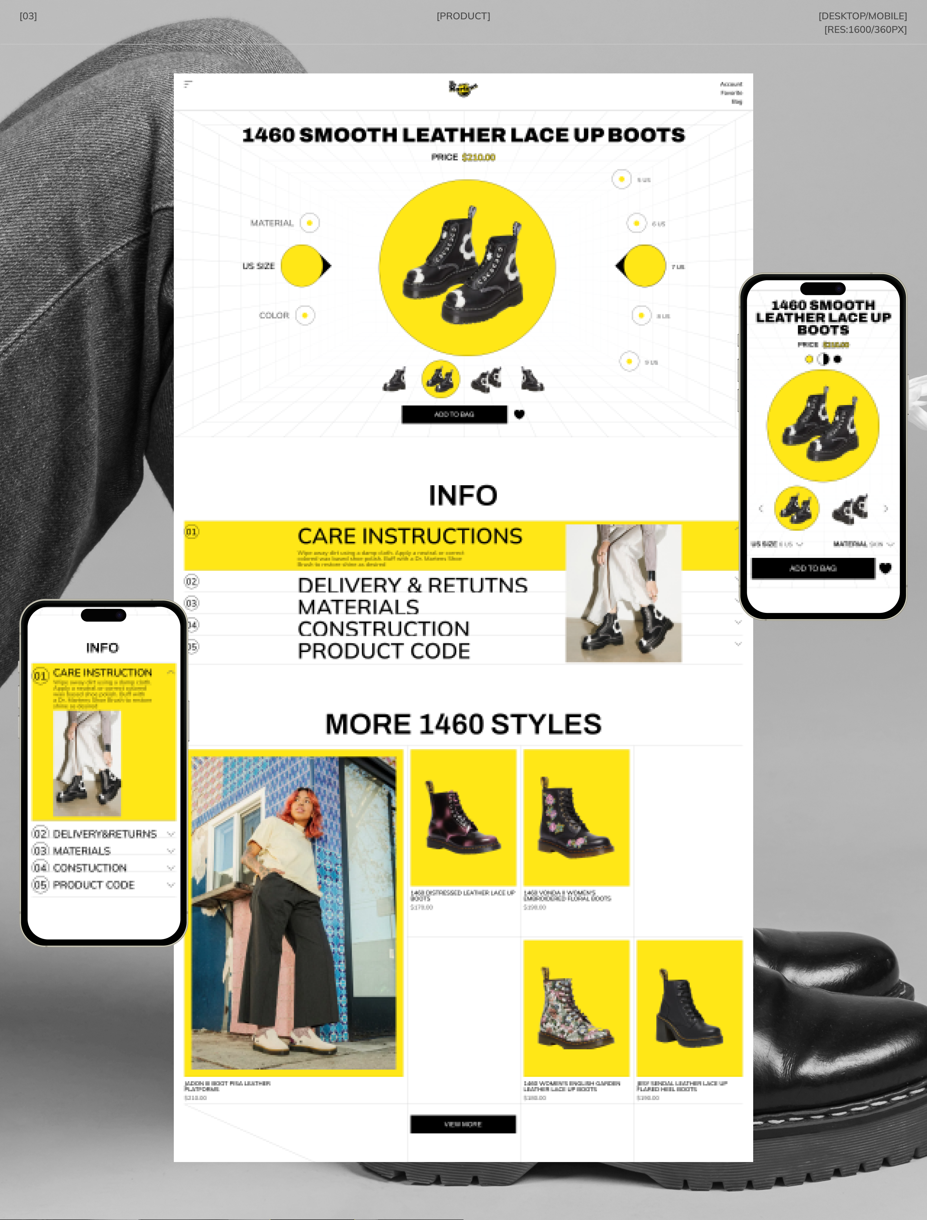 DR. MARTENS | REDESIGN CONCEPT — Изображение №7 — Интерфейсы на Dprofile