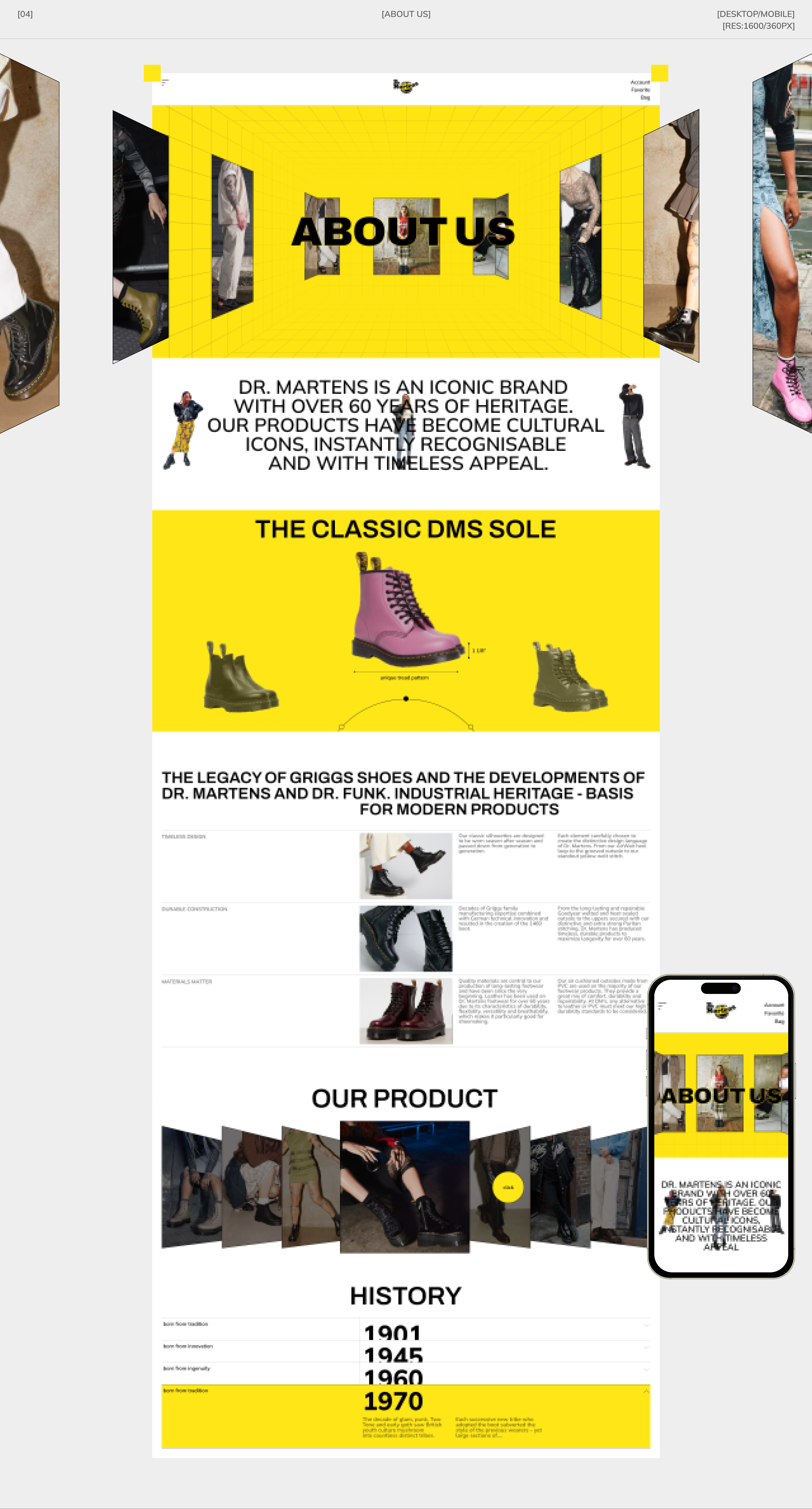 DR. MARTENS | REDESIGN CONCEPT — Изображение №10 — Интерфейсы на Dprofile