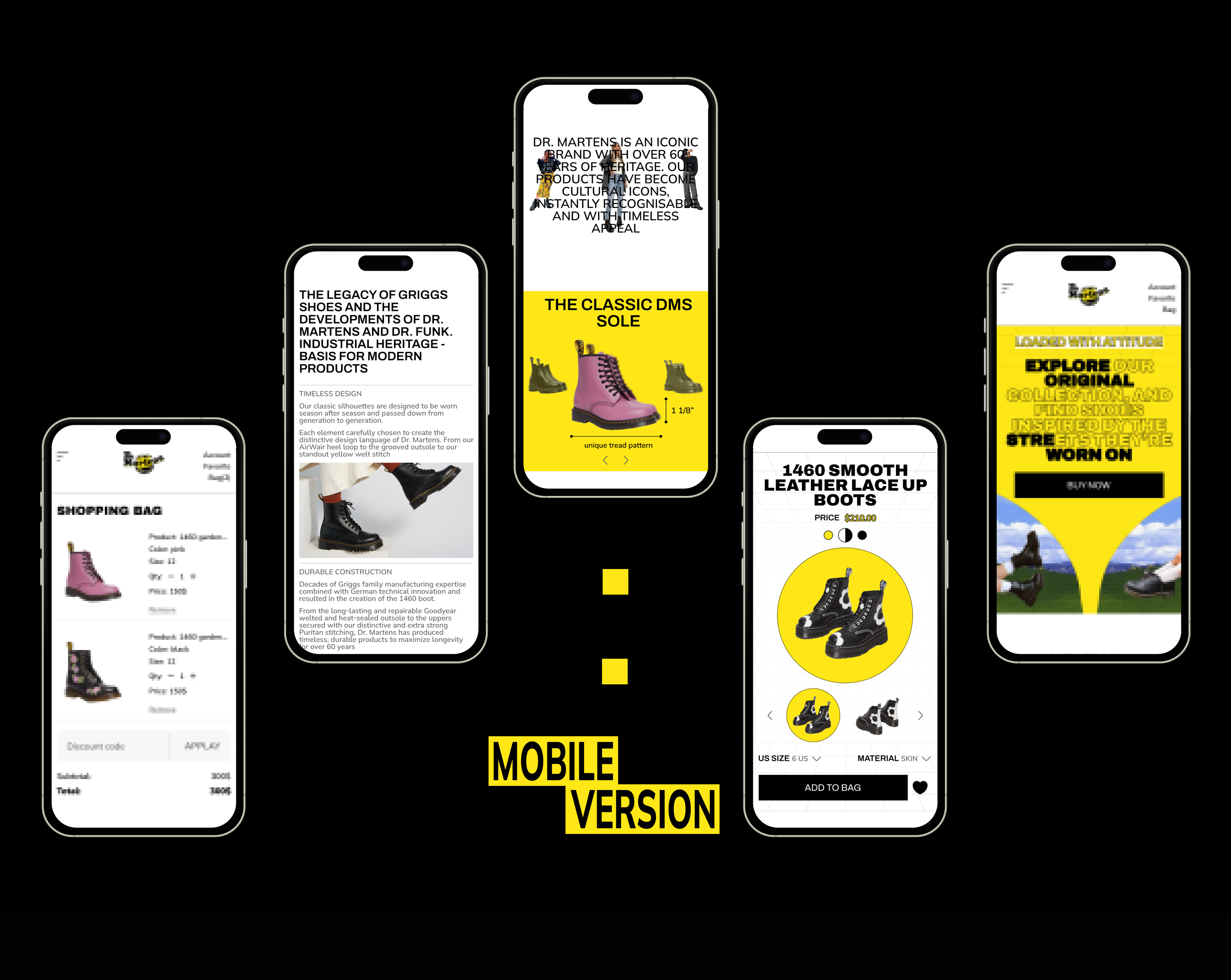 DR. MARTENS | REDESIGN CONCEPT — Изображение №12 — Интерфейсы на Dprofile