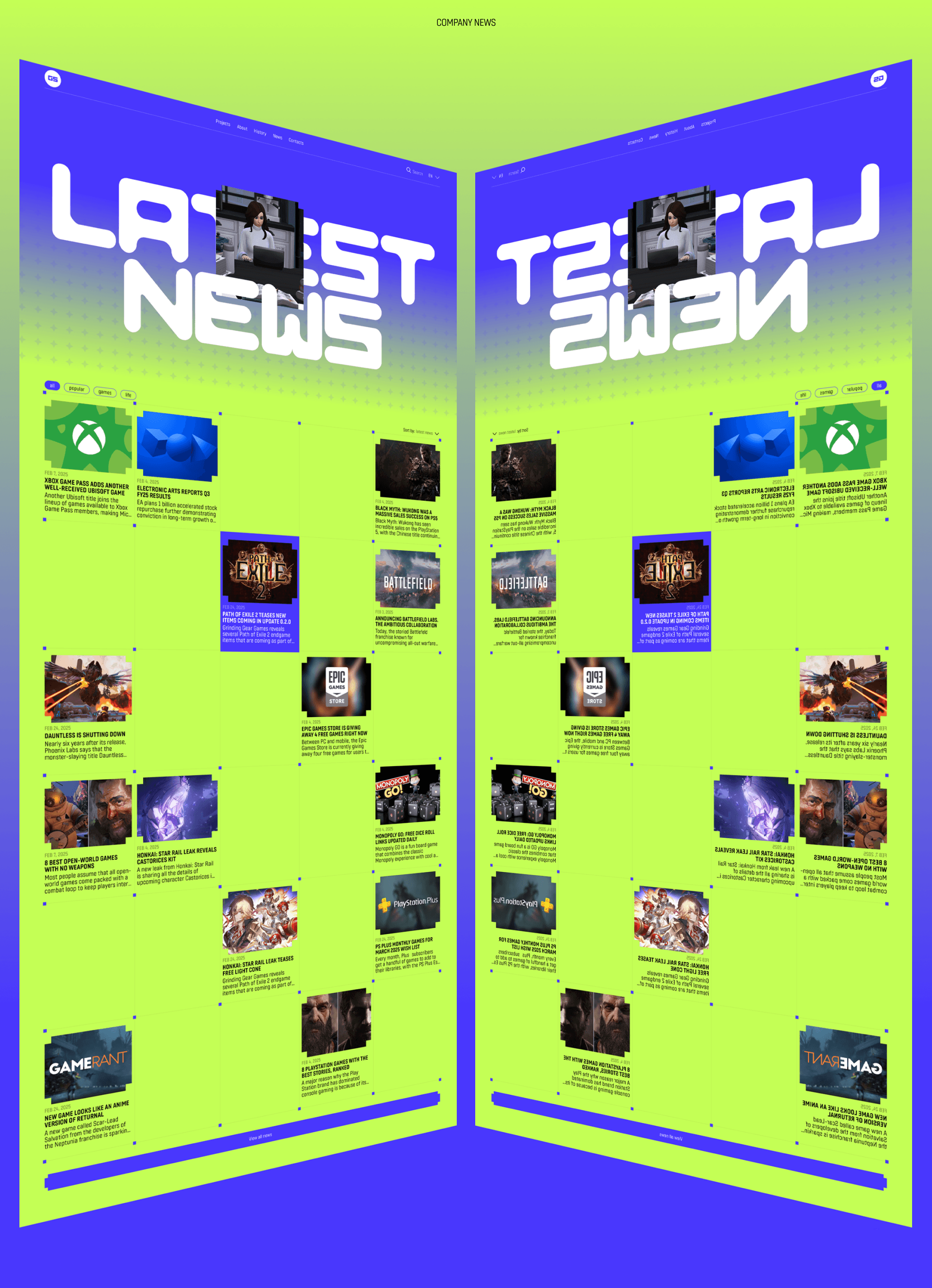 Game development company | Сorporate website — Изображение №13 — Интерфейсы на Dprofile