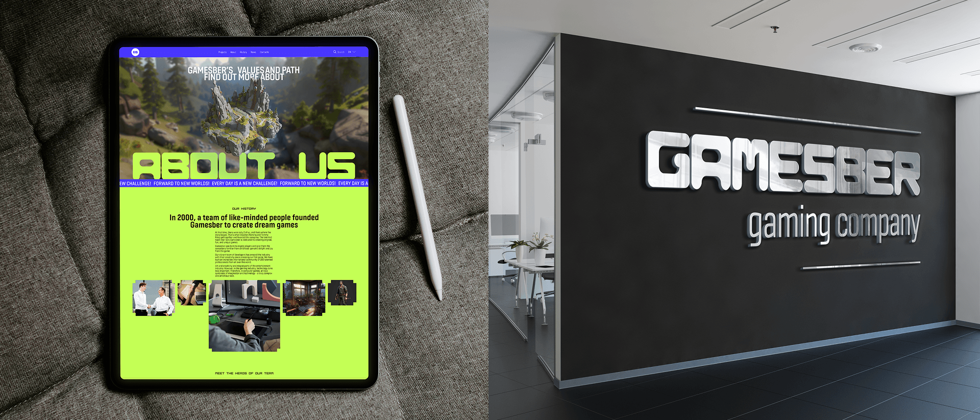 Game development company | Сorporate website — Изображение №12 — Интерфейсы на Dprofile