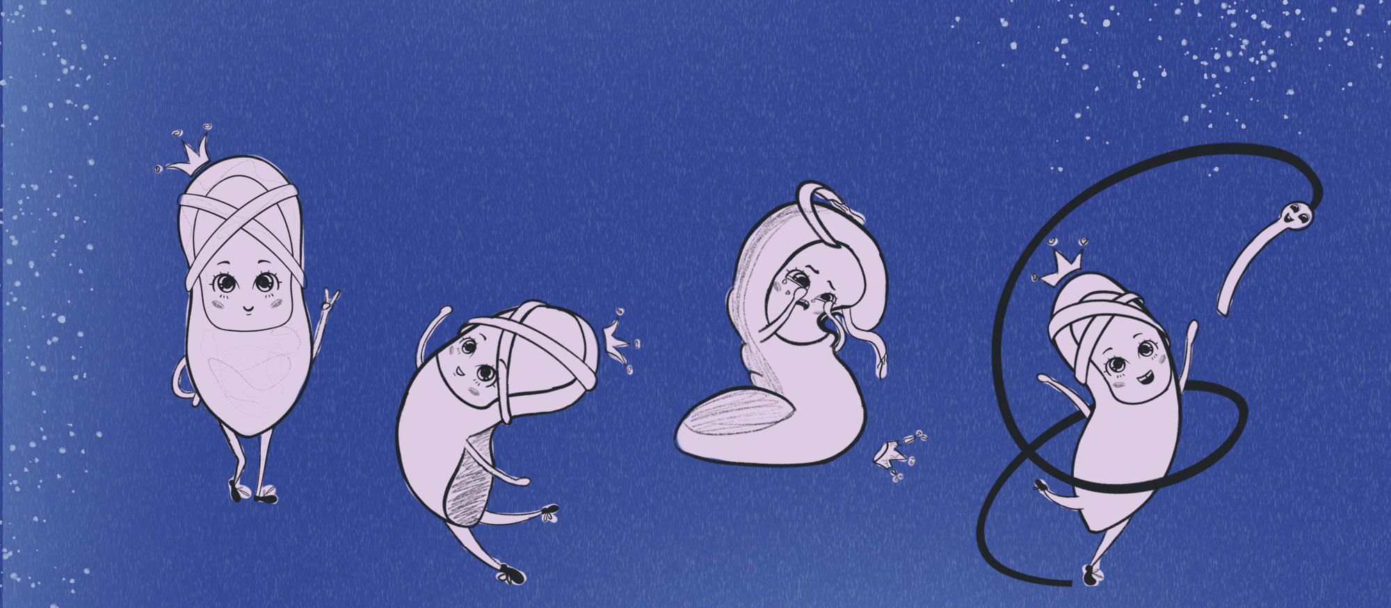 Разработка Бренд персонажа для детской школы балета — Изображение №7 — Иллюстрация на Dprofile