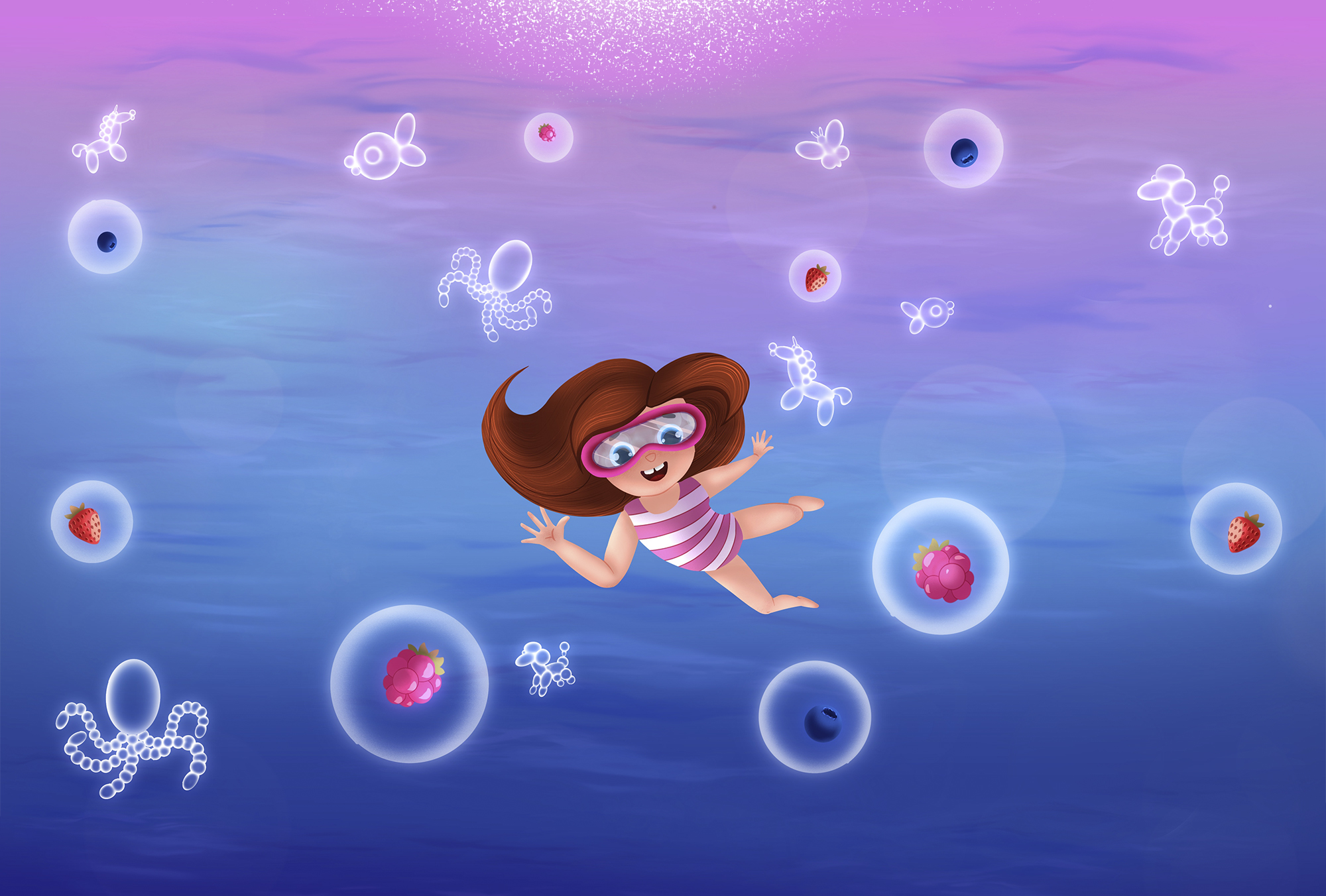 Серия иллюстрация для упаковки детской косметики — Изображение №6 — Брендинг, Иллюстрация на Dprofile