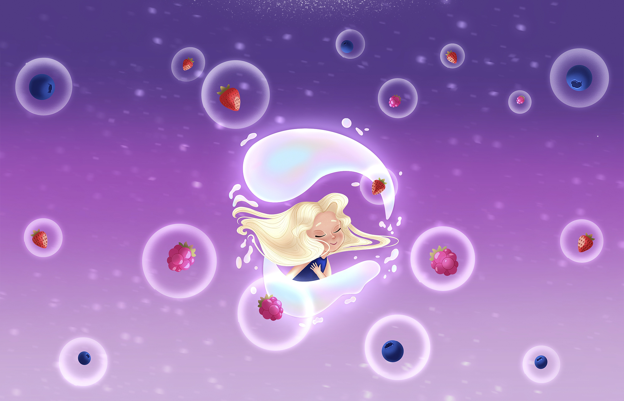 Серия иллюстрация для упаковки детской косметики — Изображение №3 — Брендинг, Иллюстрация на Dprofile