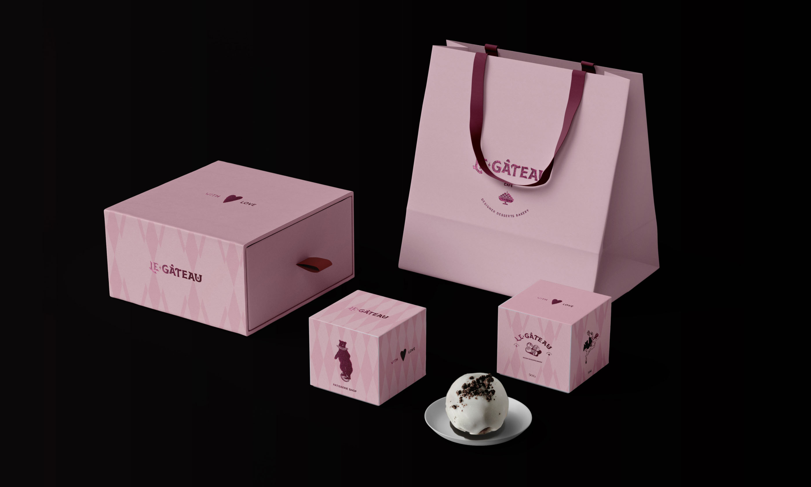 «Le Gateau» — Designer Desserts Bakery — Изображение №20 — Брендинг, 3D на Dprofile
