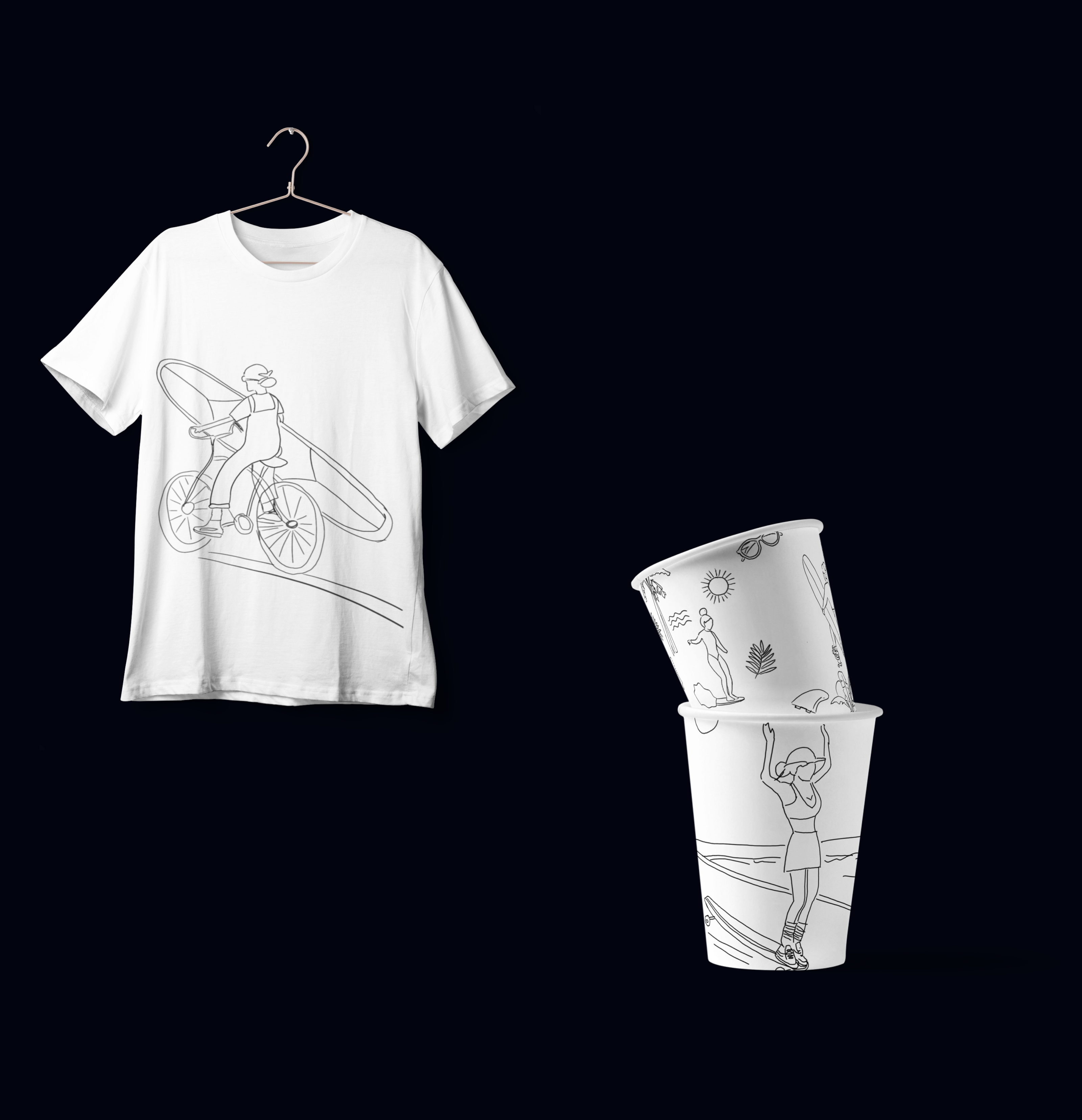 Surf coloring book — Изображение №6 — Иллюстрация на Dprofile