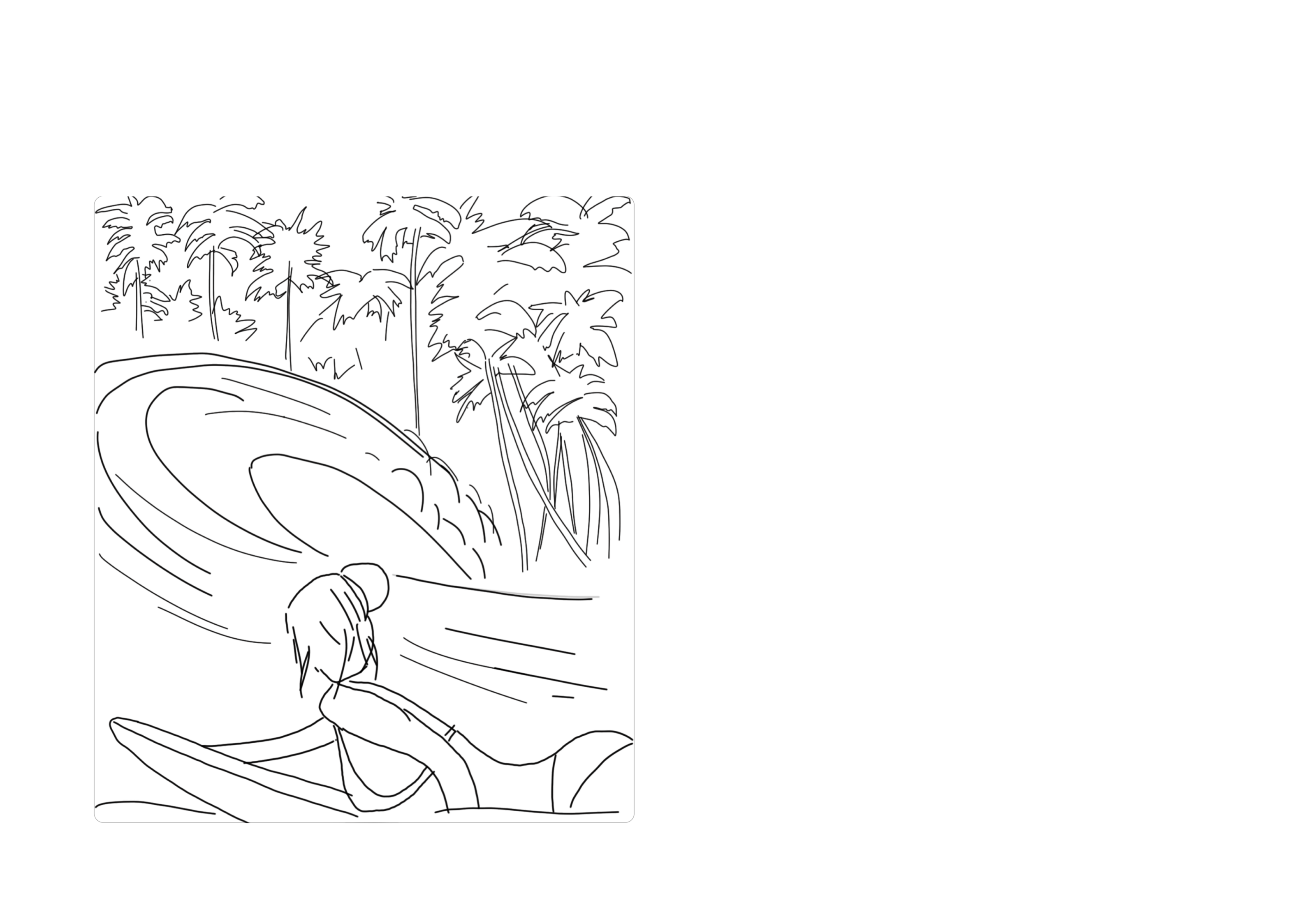 Surf coloring book — Изображение №5 — Иллюстрация на Dprofile