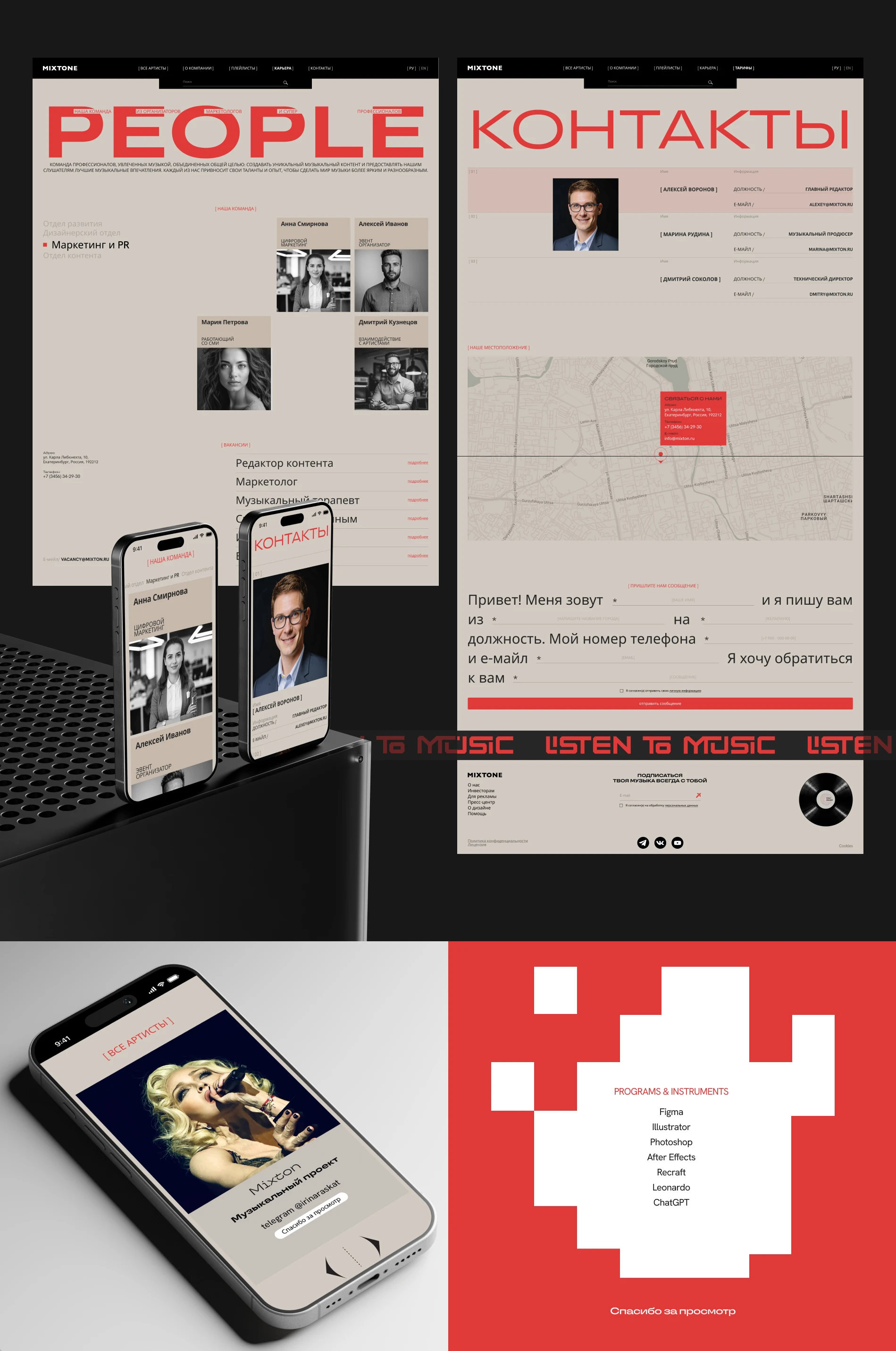 Music Website | UX/UI — Изображение №7 — Интерфейсы, Графика на Dprofile