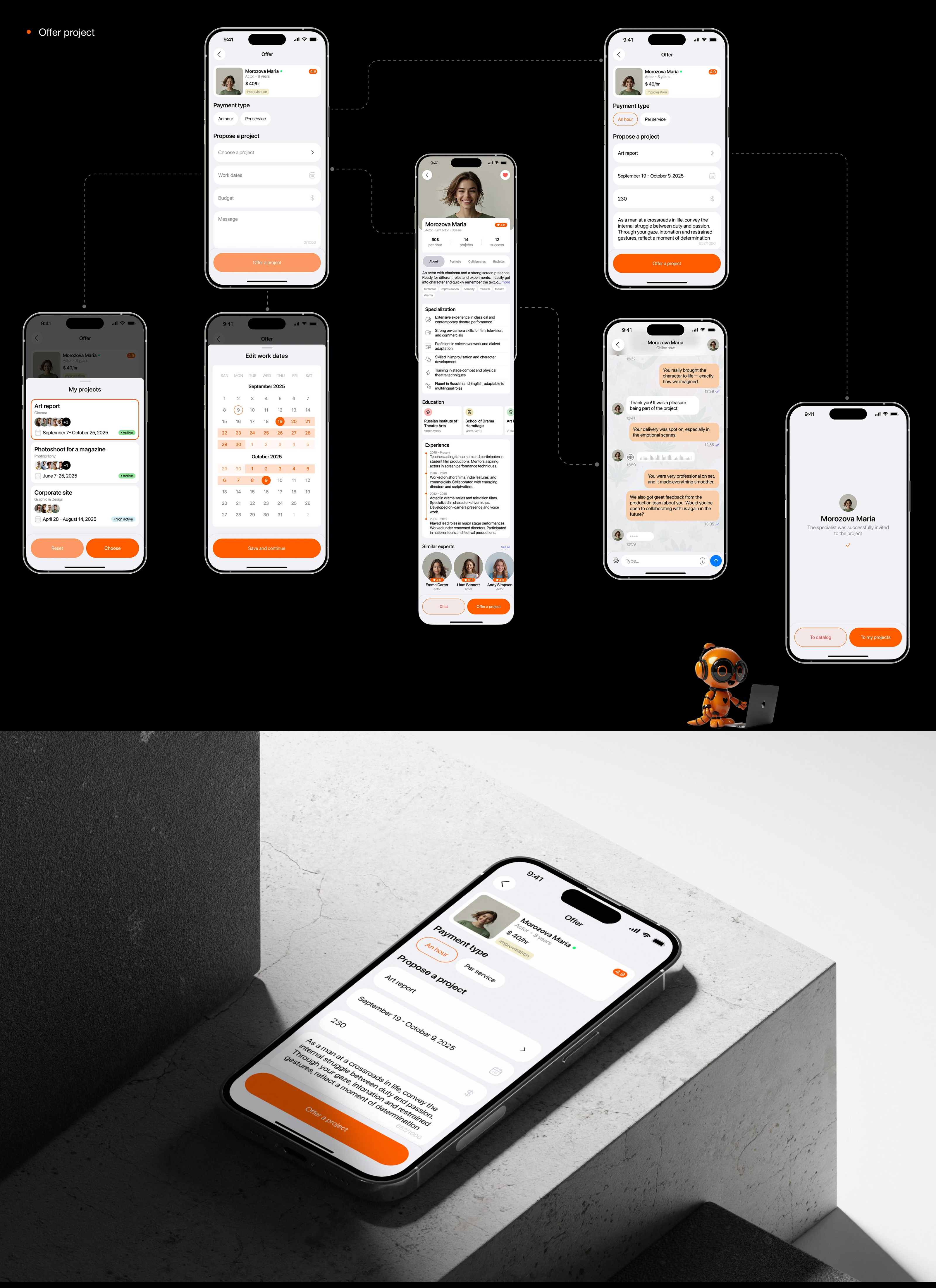 Search Team service | Mobile App — Изображение №8 — Интерфейсы, Графика на Dprofile