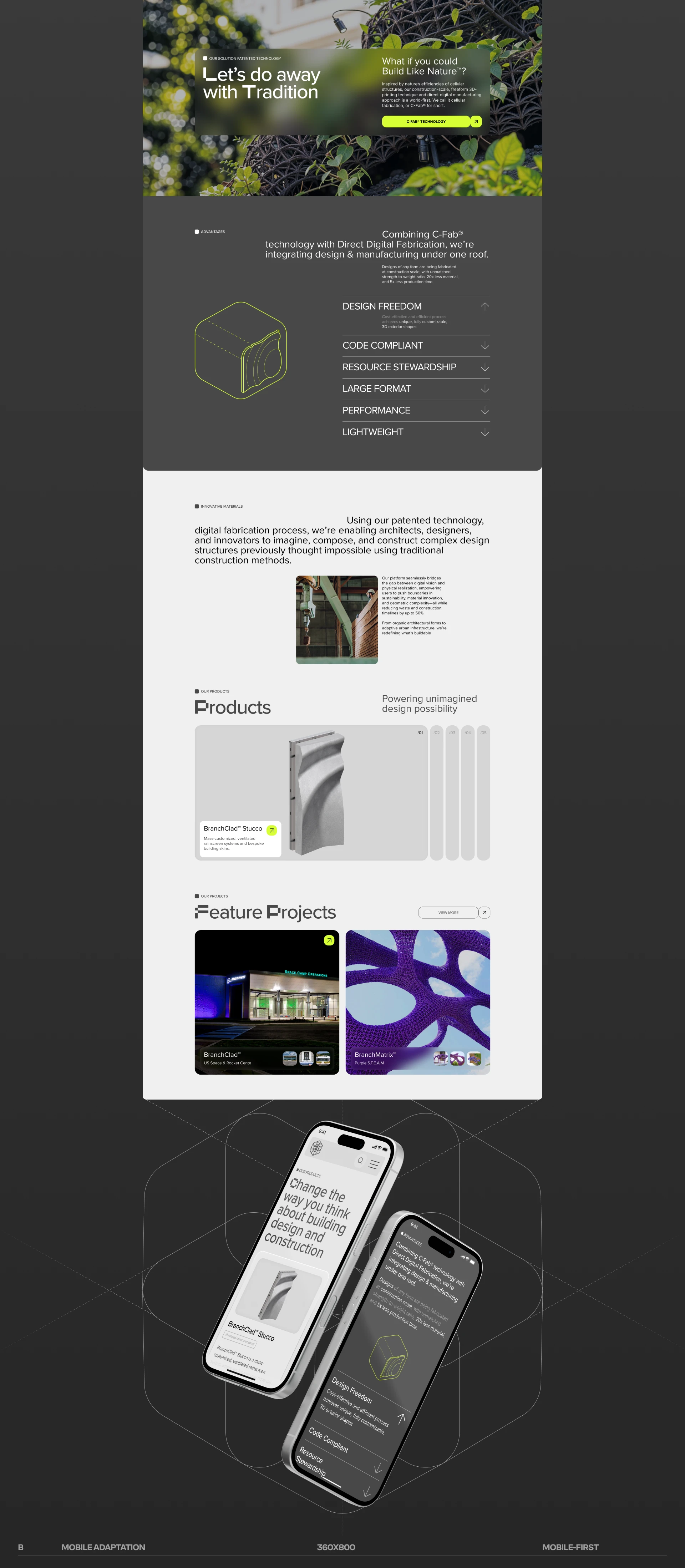 UI/UX Redesign corporate website "Branch Technology" — Изображение №4 — Интерфейсы на Dprofile