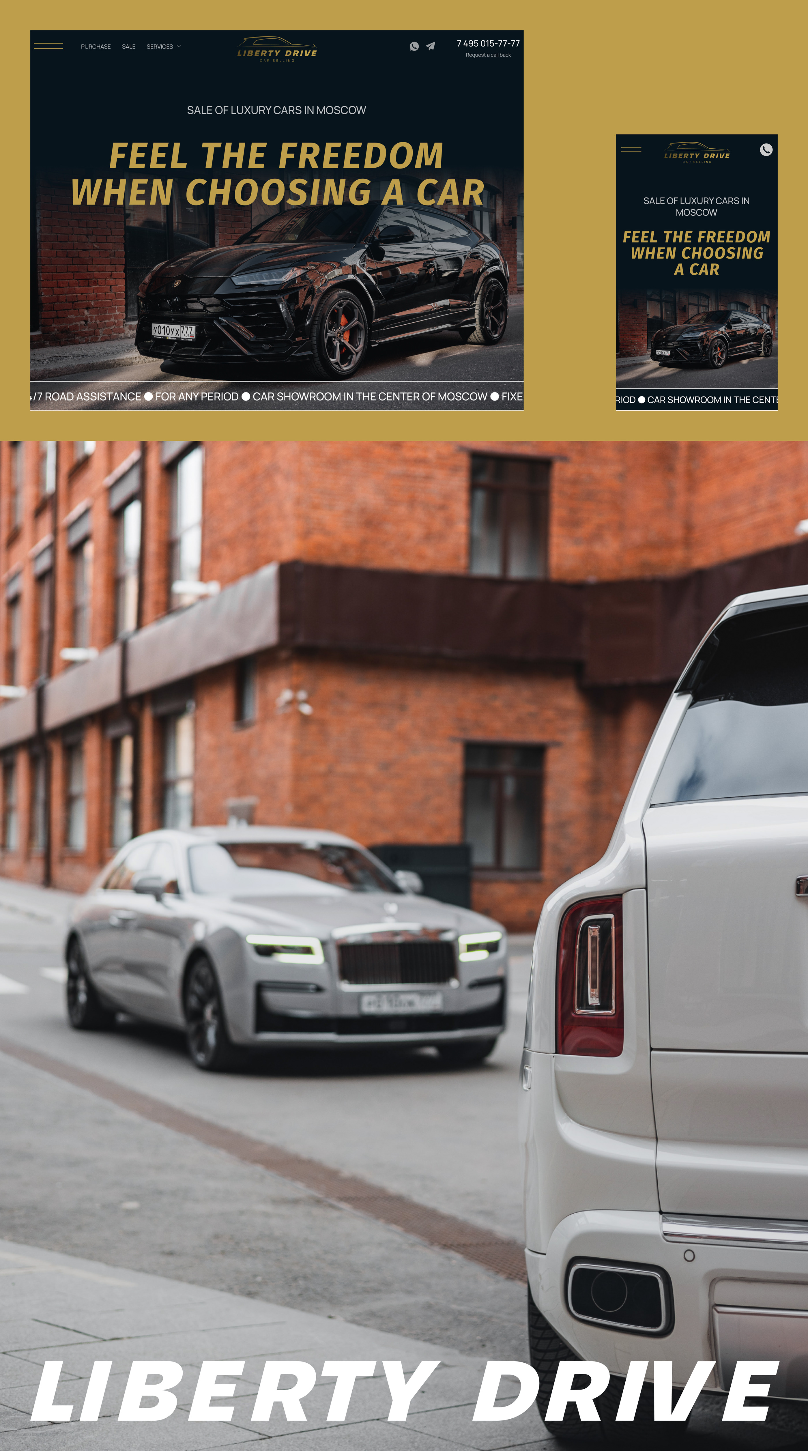 Аренда элитных авто | Автопарк | Прокат автомобилей — Изображение №4 — Интерфейсы на Dprofile