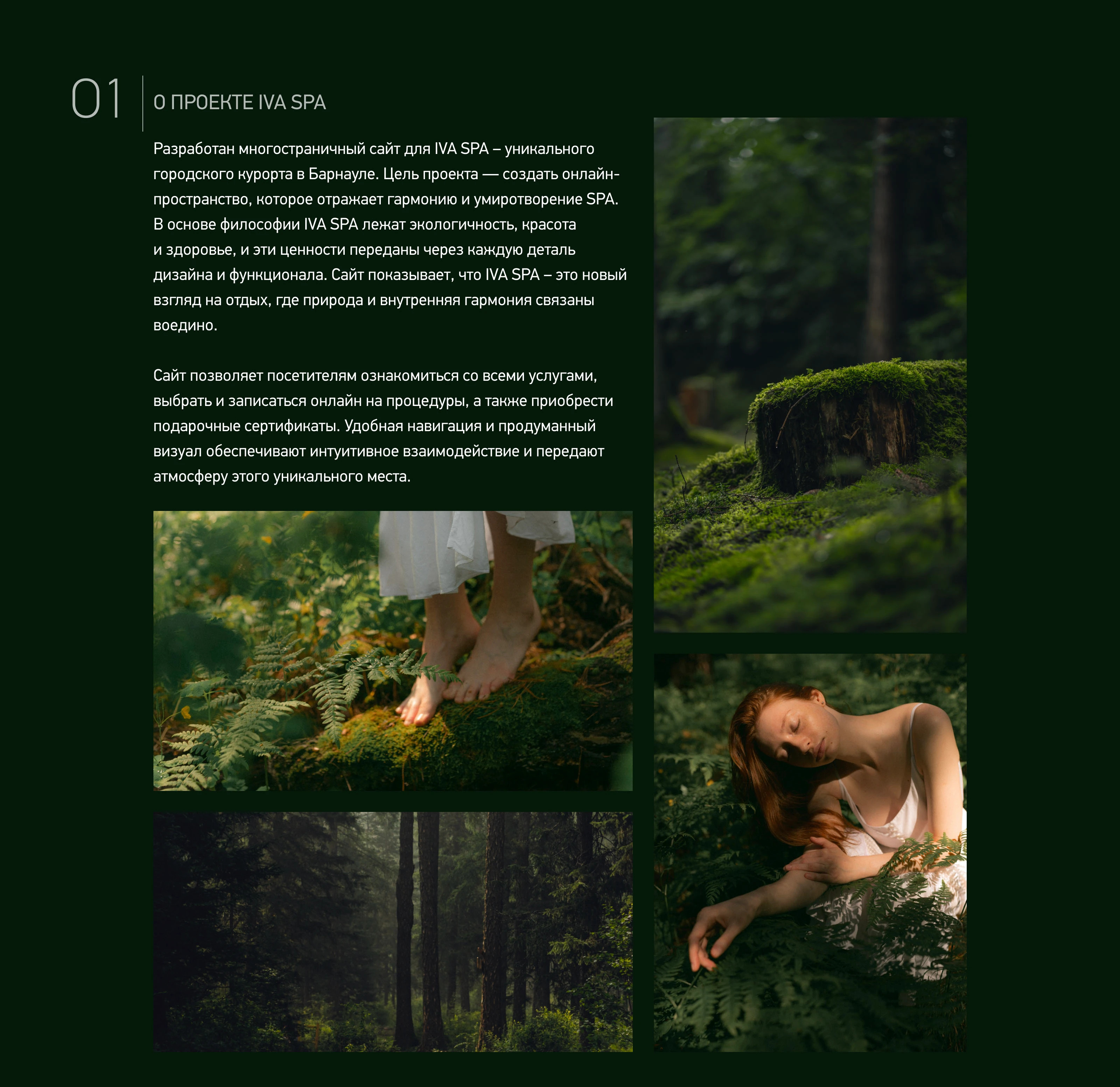 Сайт СПА-центра IVA SPA | SPA-процедуры | СПА-ритуалы — Изображение №2 — Интерфейсы на Dprofile