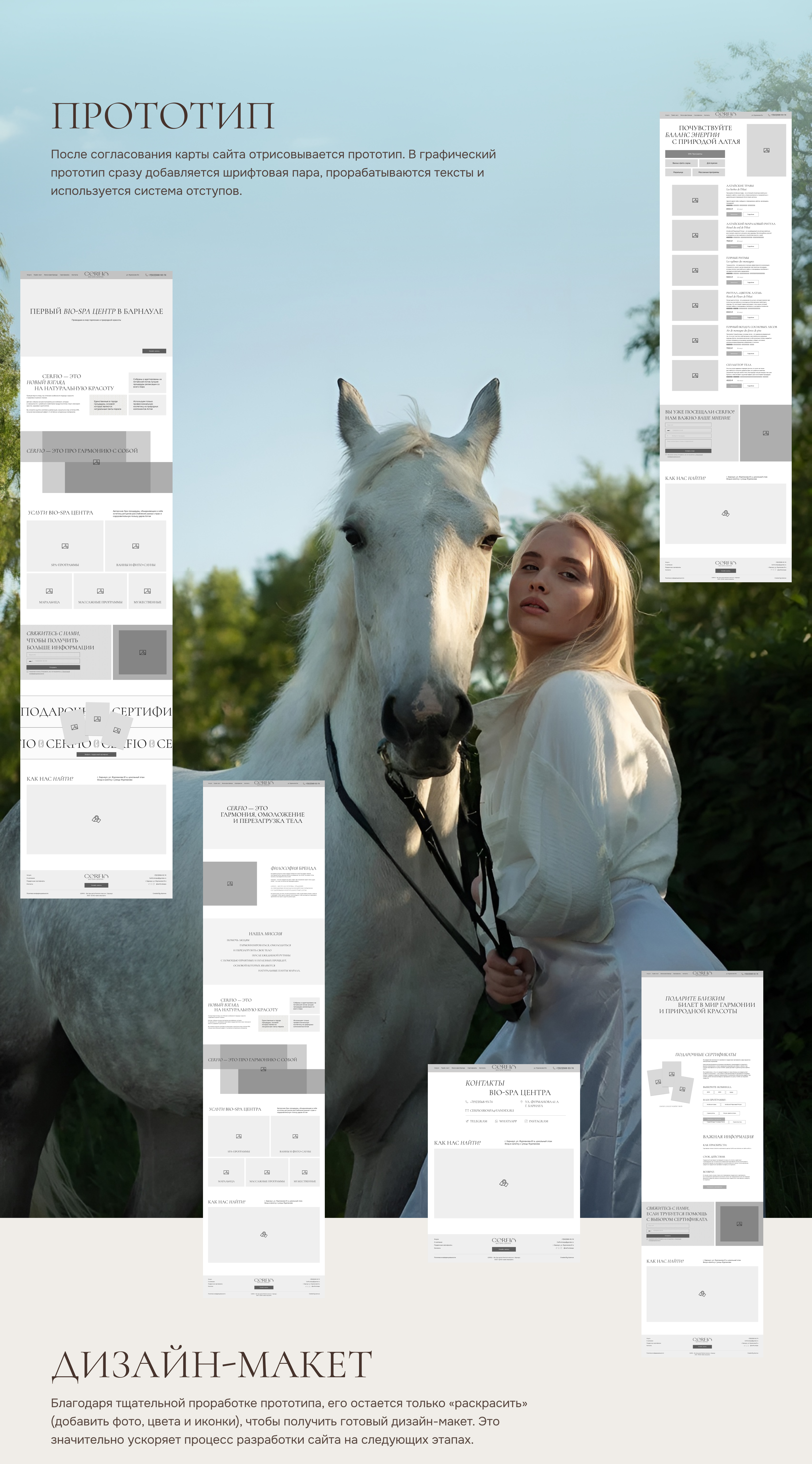 Сайт SPA-центра | BIO-SPA | SPA-процедуры | Маральица — Изображение №5 — Интерфейсы на Dprofile