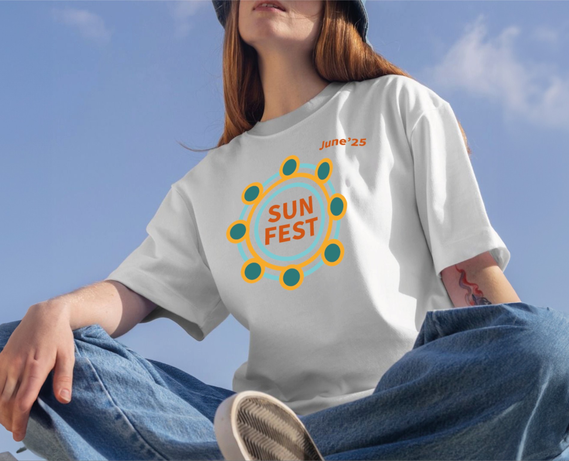 Айдентика для мероприятия SUNFEST на Dprofile