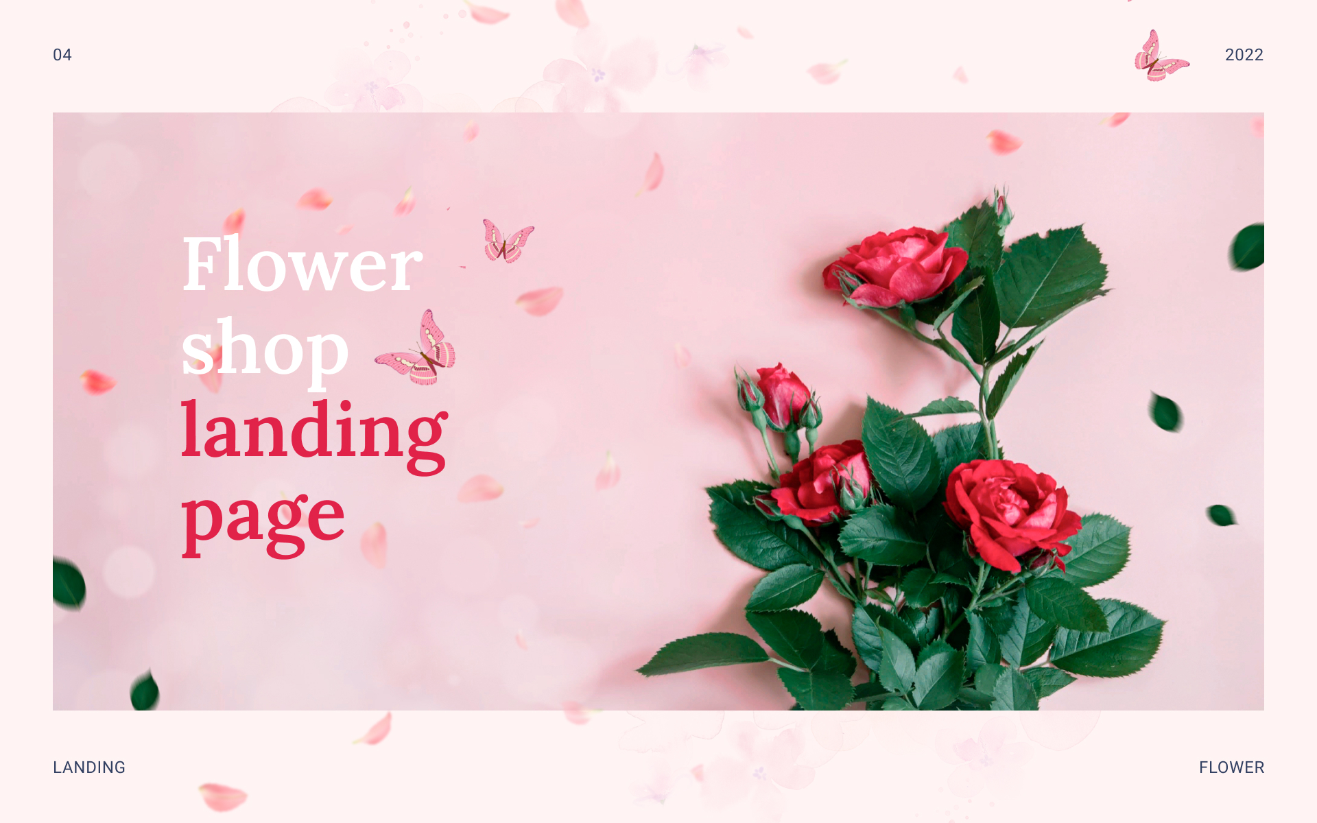 Flower shop landing page — Изображение №1 — Интерфейсы на Dprofile